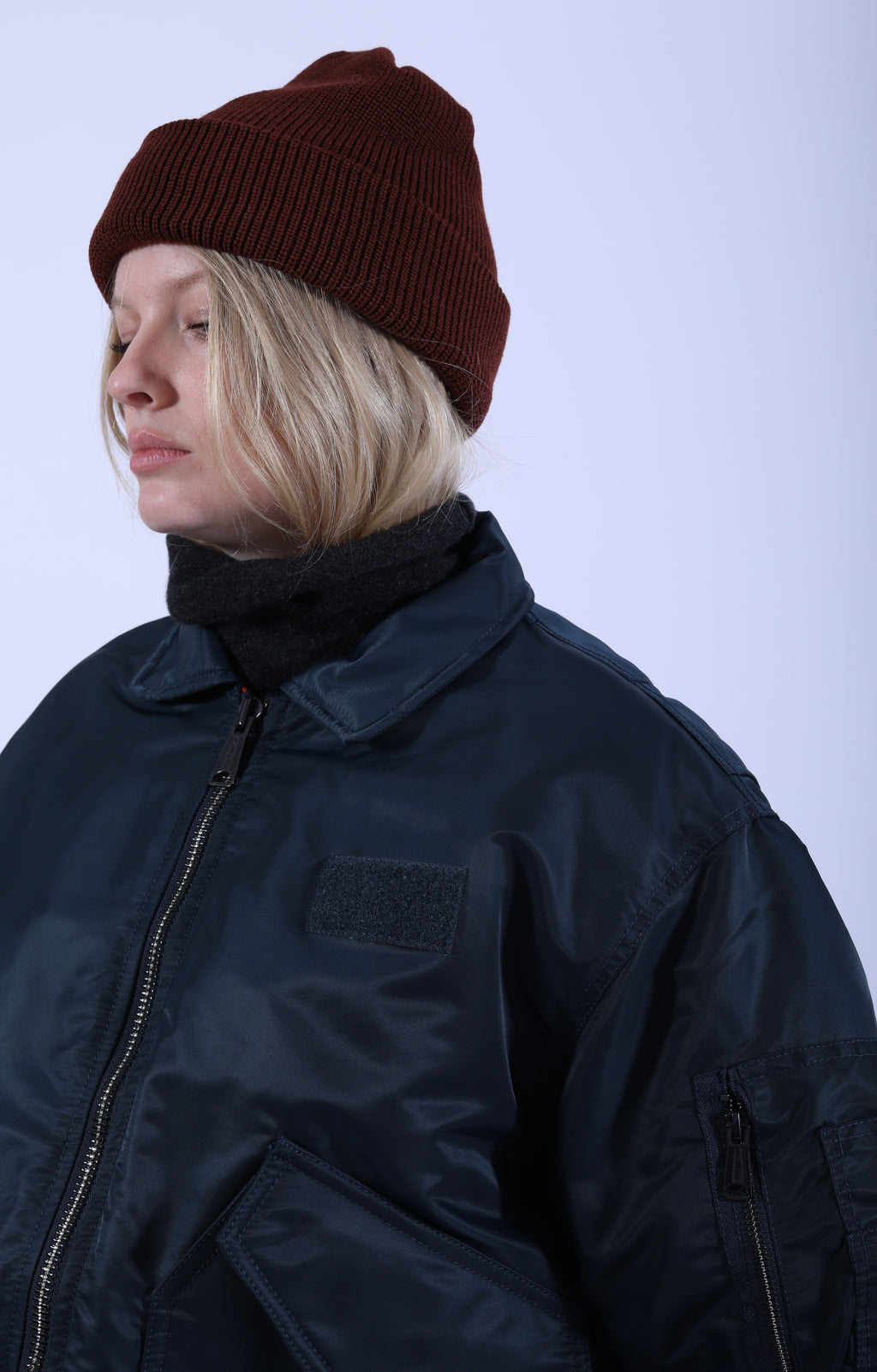 CWU 90's Fit Bomber Jacket Navy