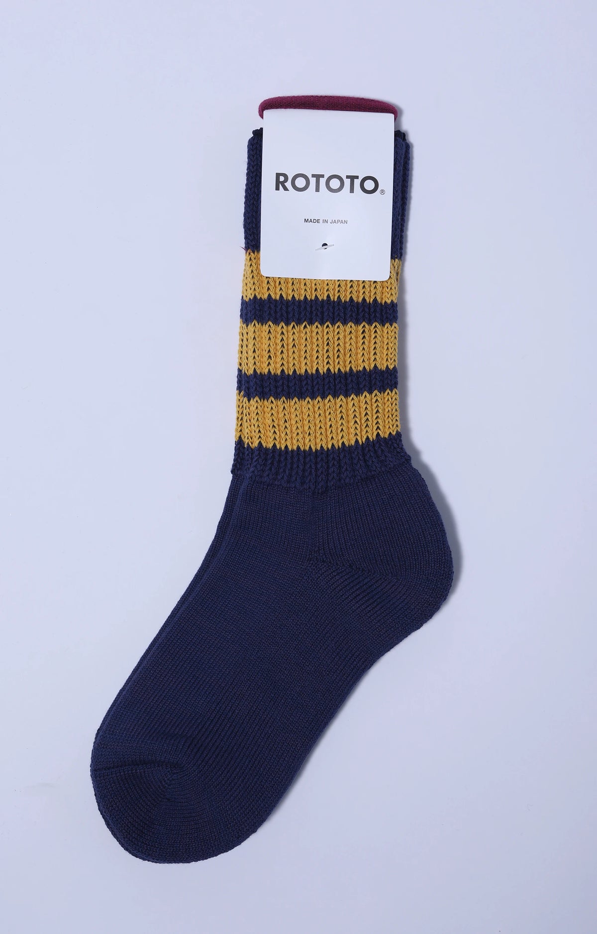 Coarse Ribbed Navy/Yellow