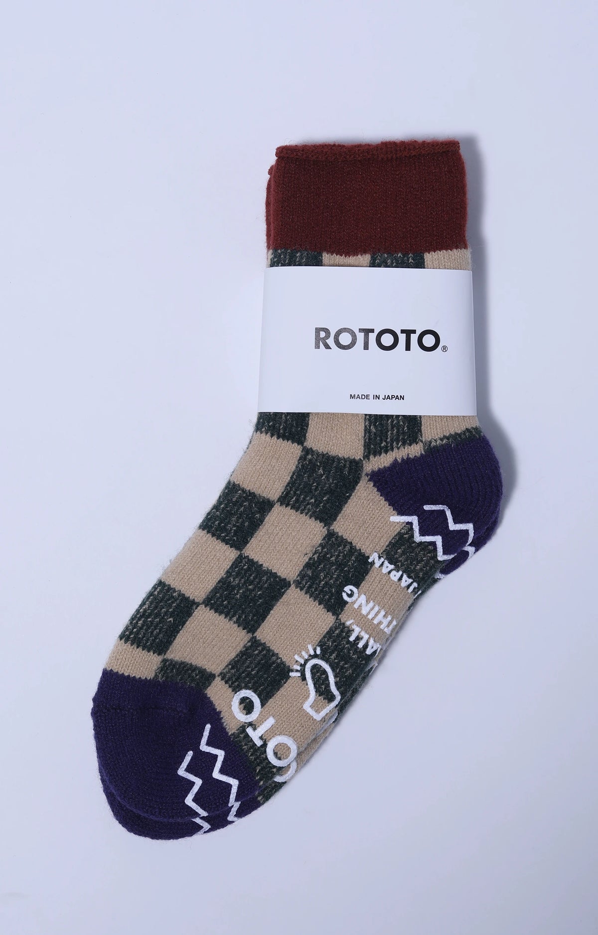 Pile Room Socks Maroon/Navy Blue