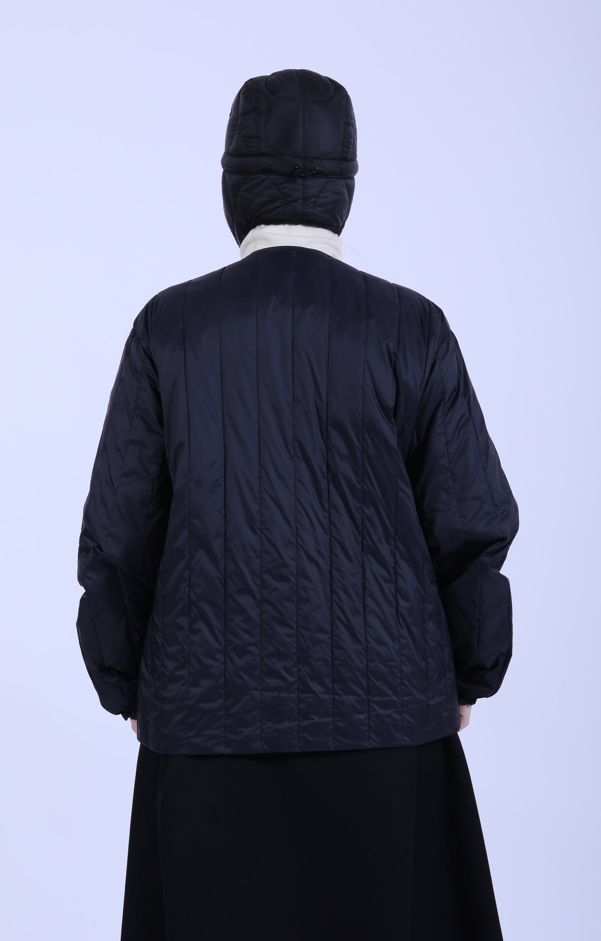 Rev. China Down Jacket Dark Navy x Black