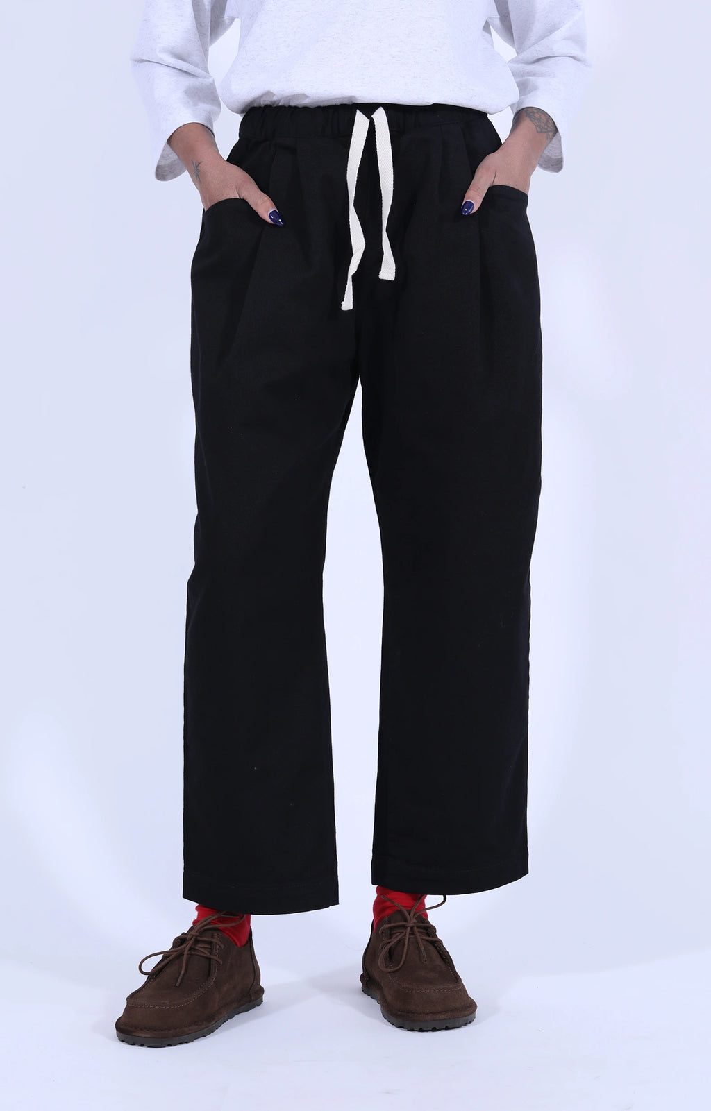 Tuck Pant Chino Black