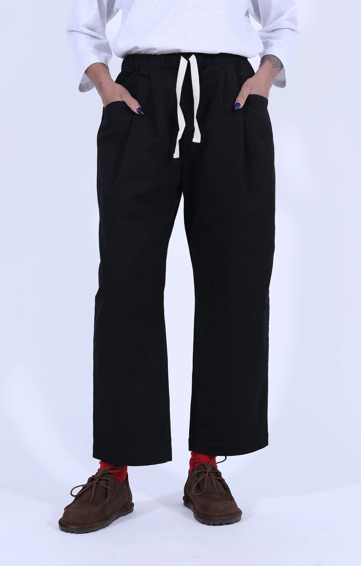 Tuck Pant Chino Black