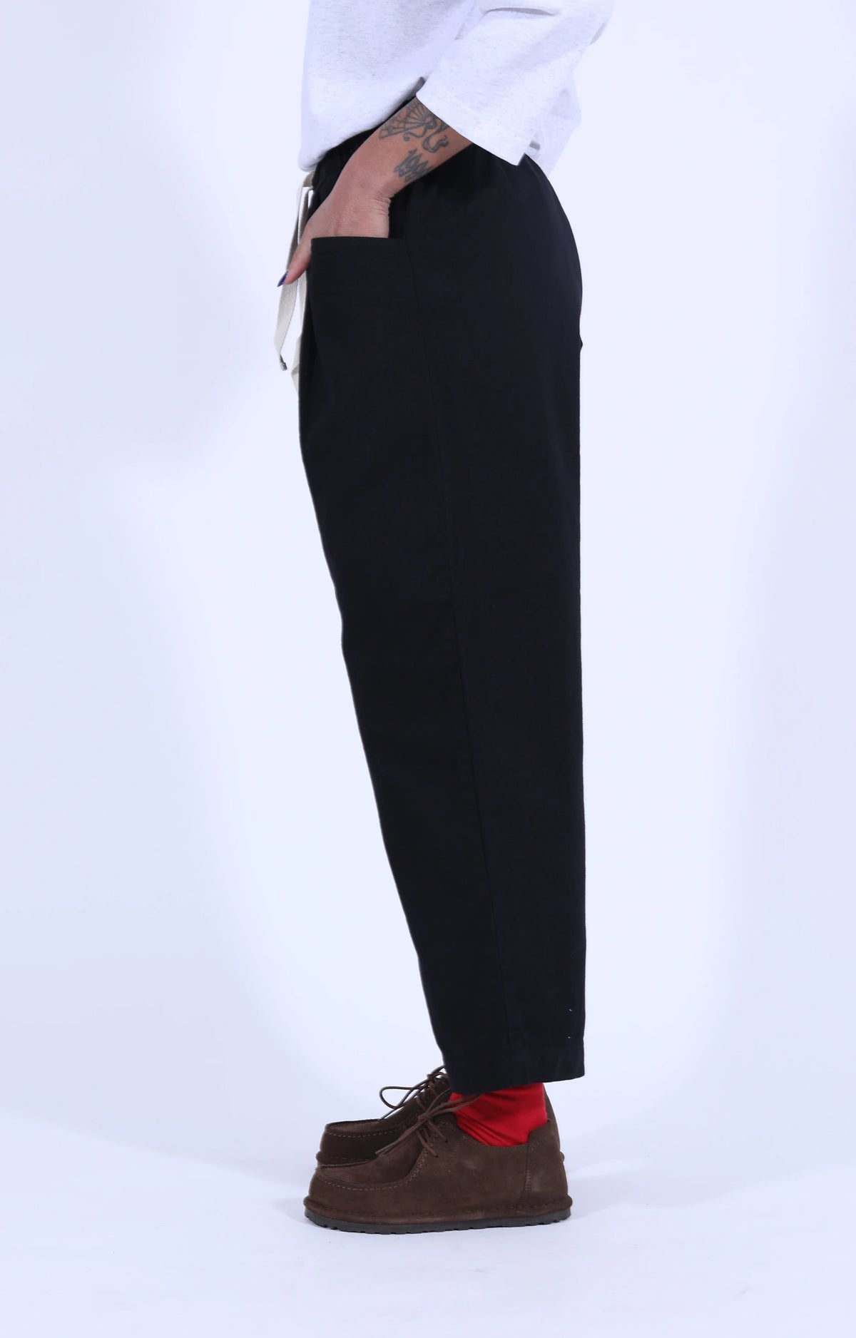 Tuck Pant Chino Black