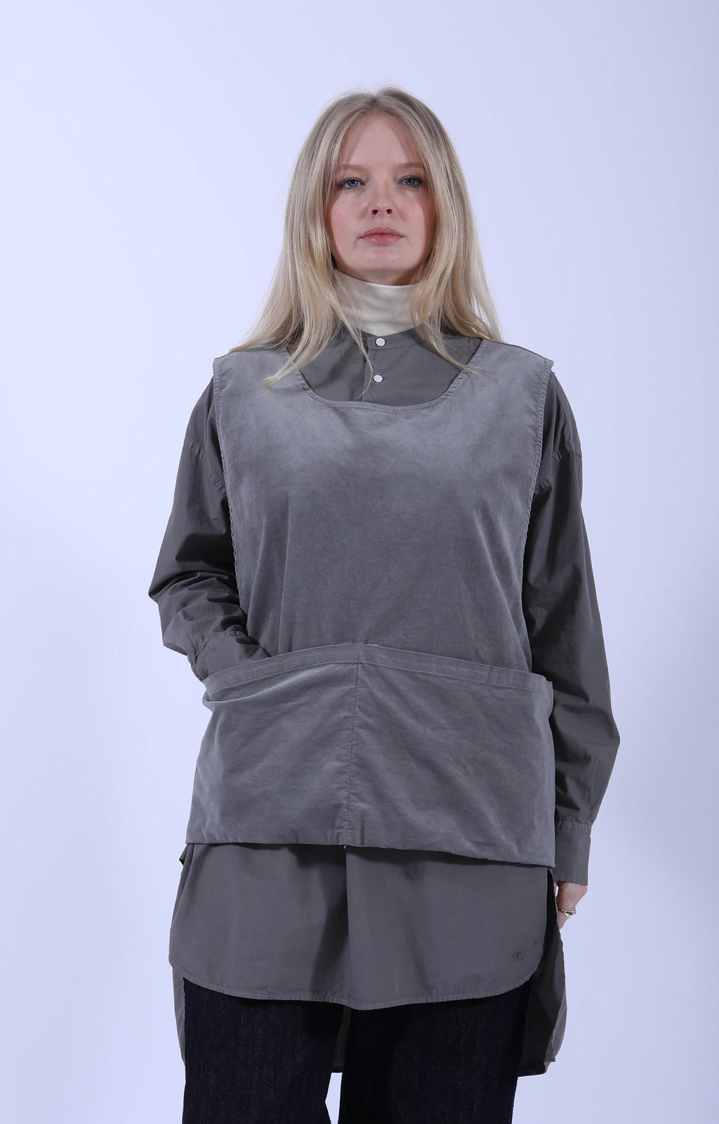 Work Vest Velvet Greyish Sage