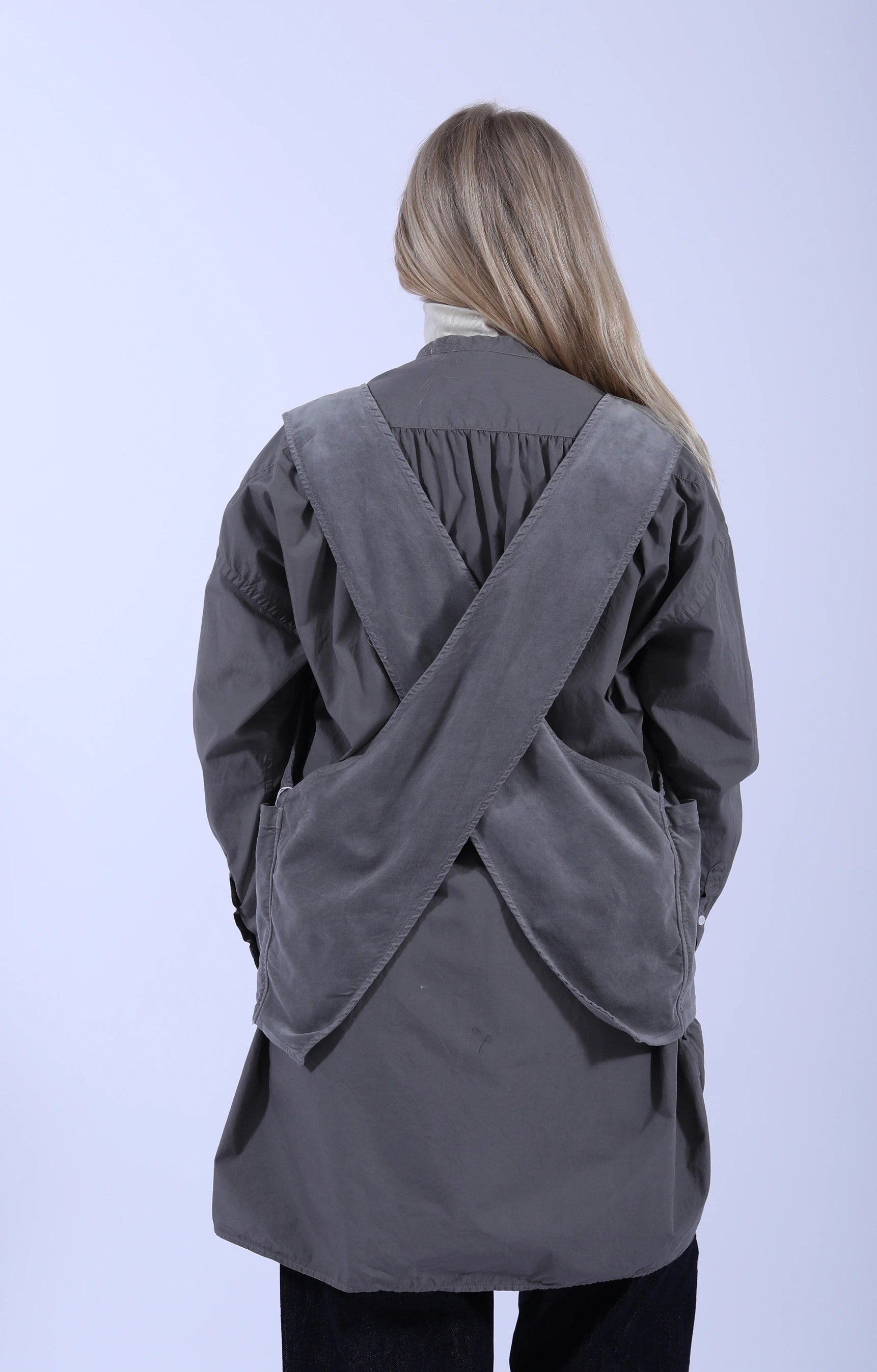 Work Vest Velvet Greyish Sage