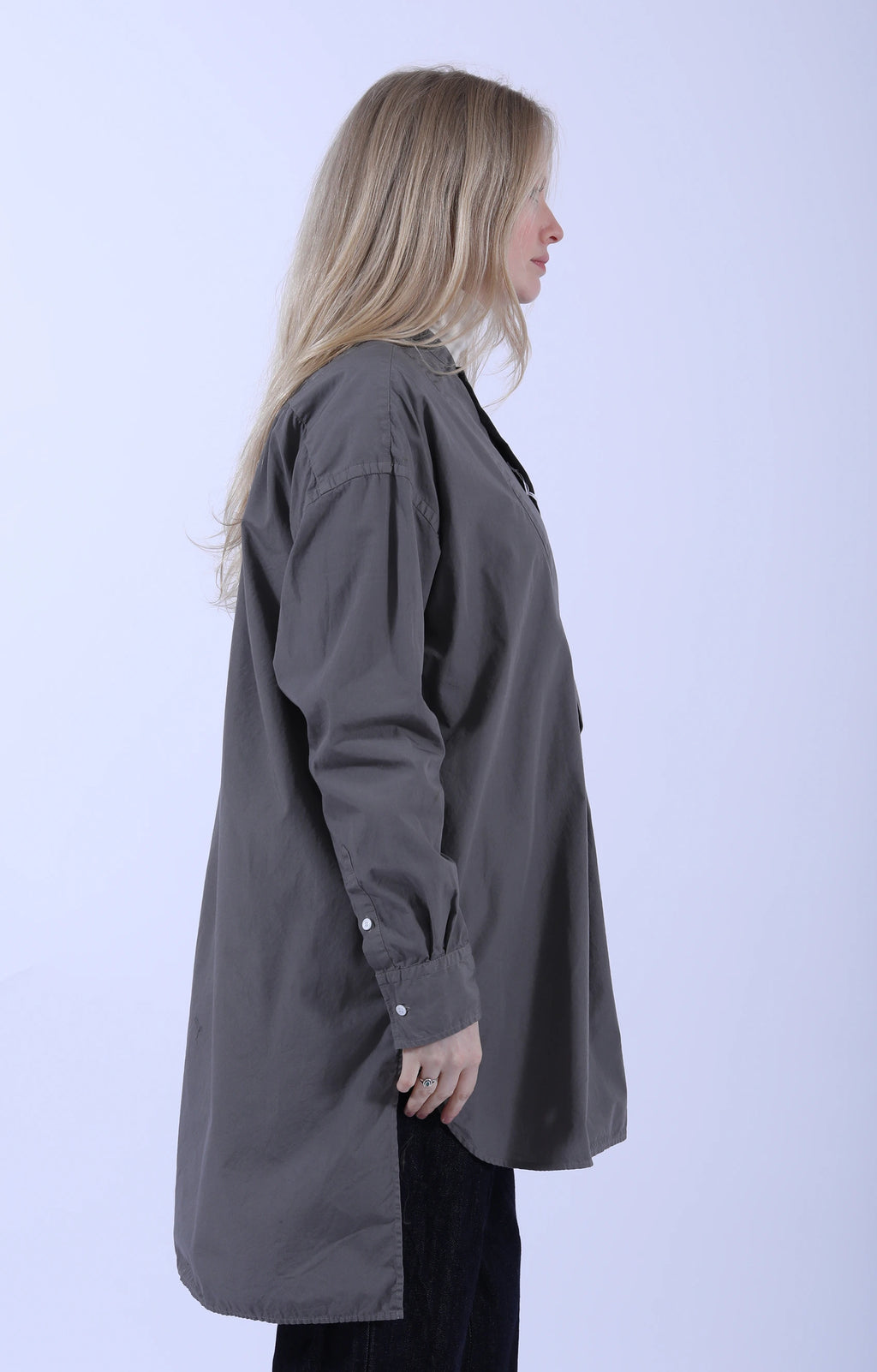 Tuxedo Long Shirt Grayish Sage
