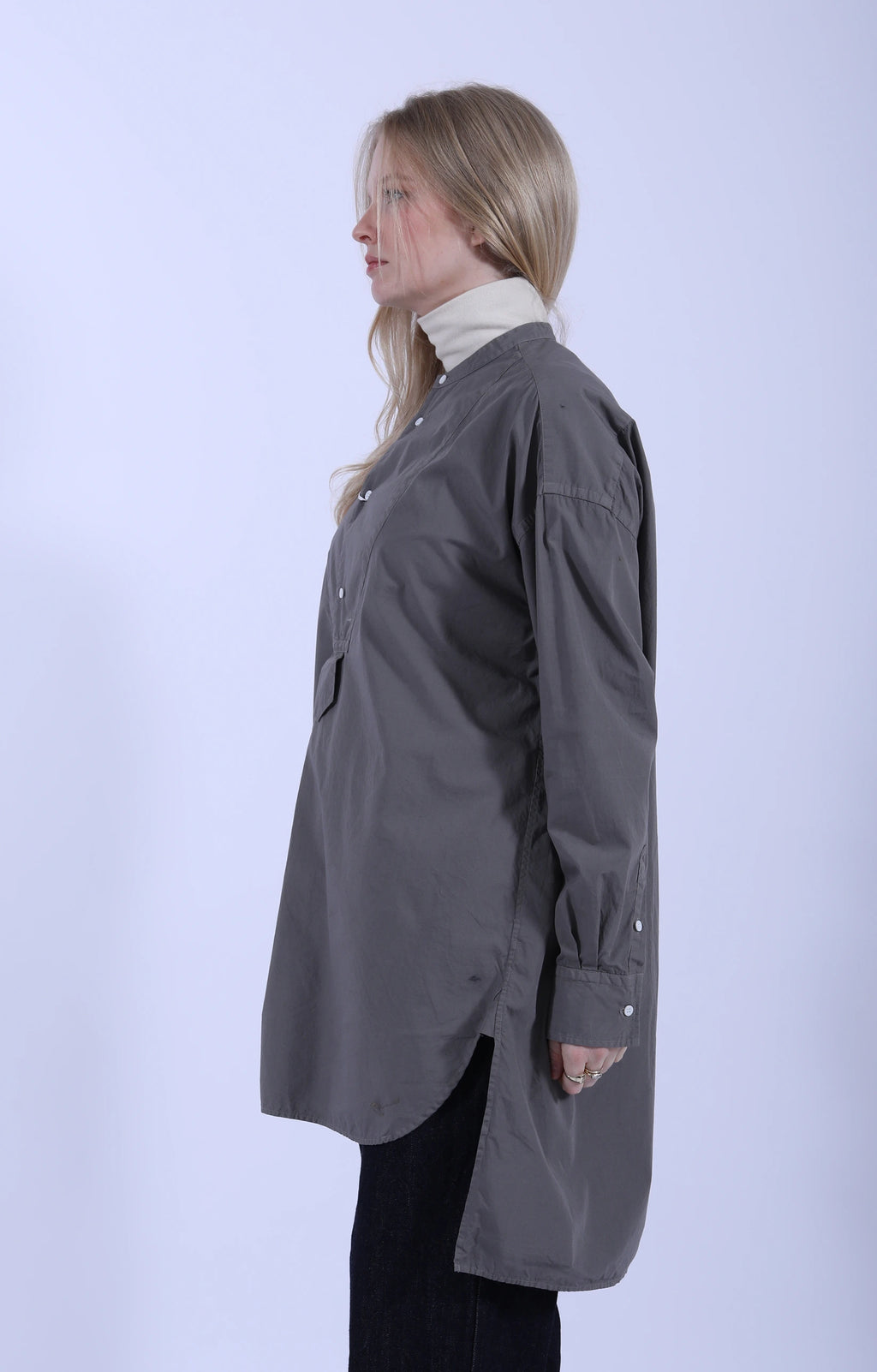 Tuxedo Long Shirt Grayish Sage