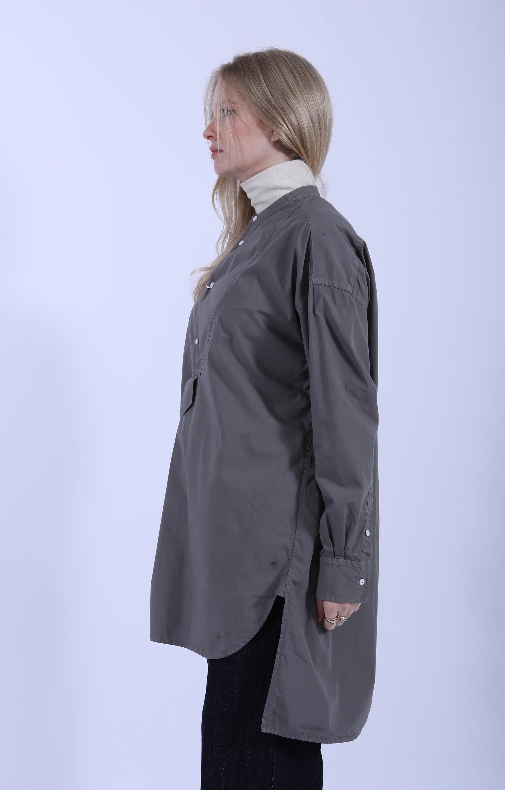 Tuxedo Long Shirt Grayish Sage