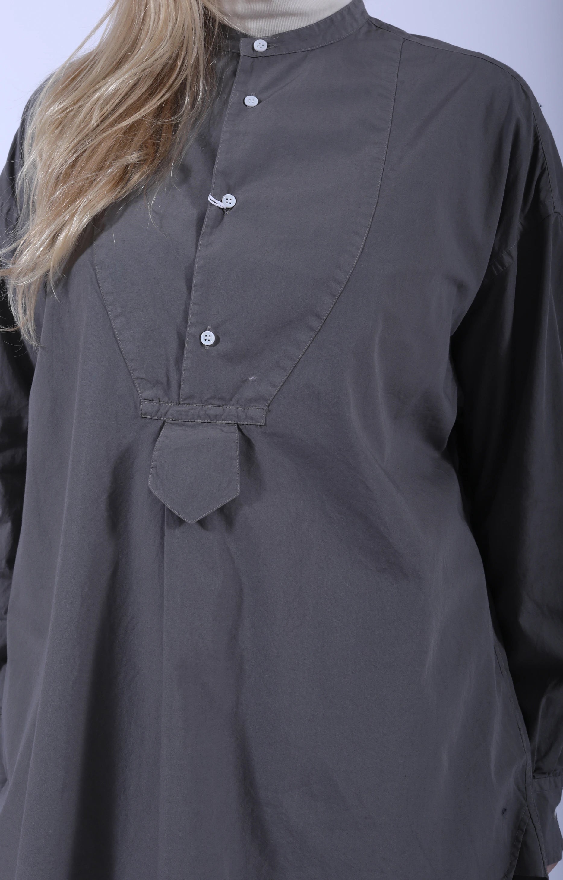 Tuxedo Long Shirt Grayish Sage