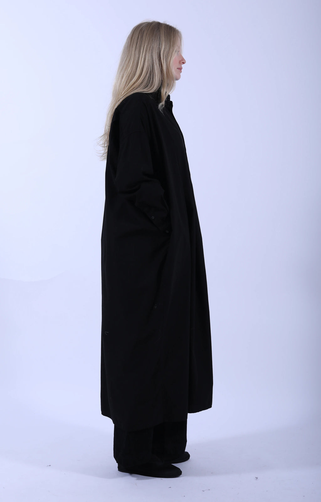 Front Tuck Shirt Dress Midnight