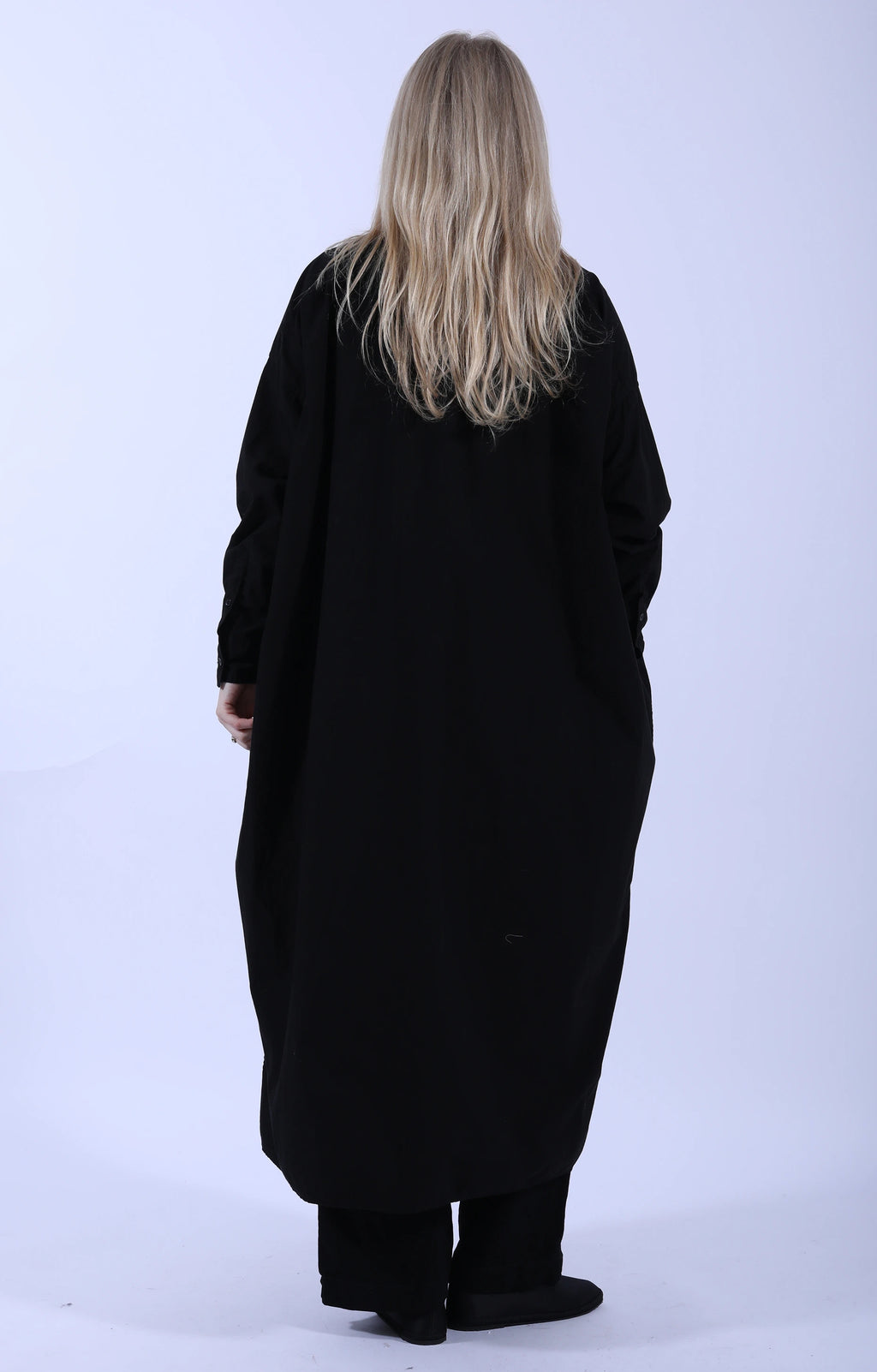 Front Tuck Shirt Dress Midnight