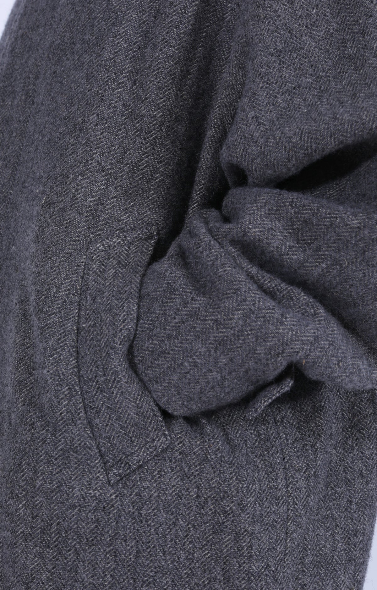 Wool Balmacaan Coat Grey