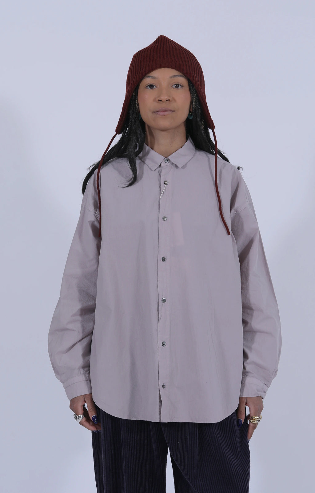 Garment-Dyed Shirt Lilac