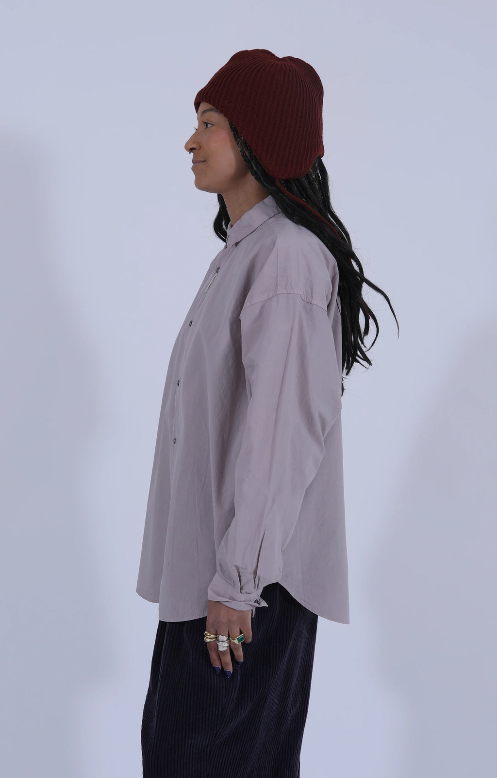 Garment-Dyed Shirt Lilac
