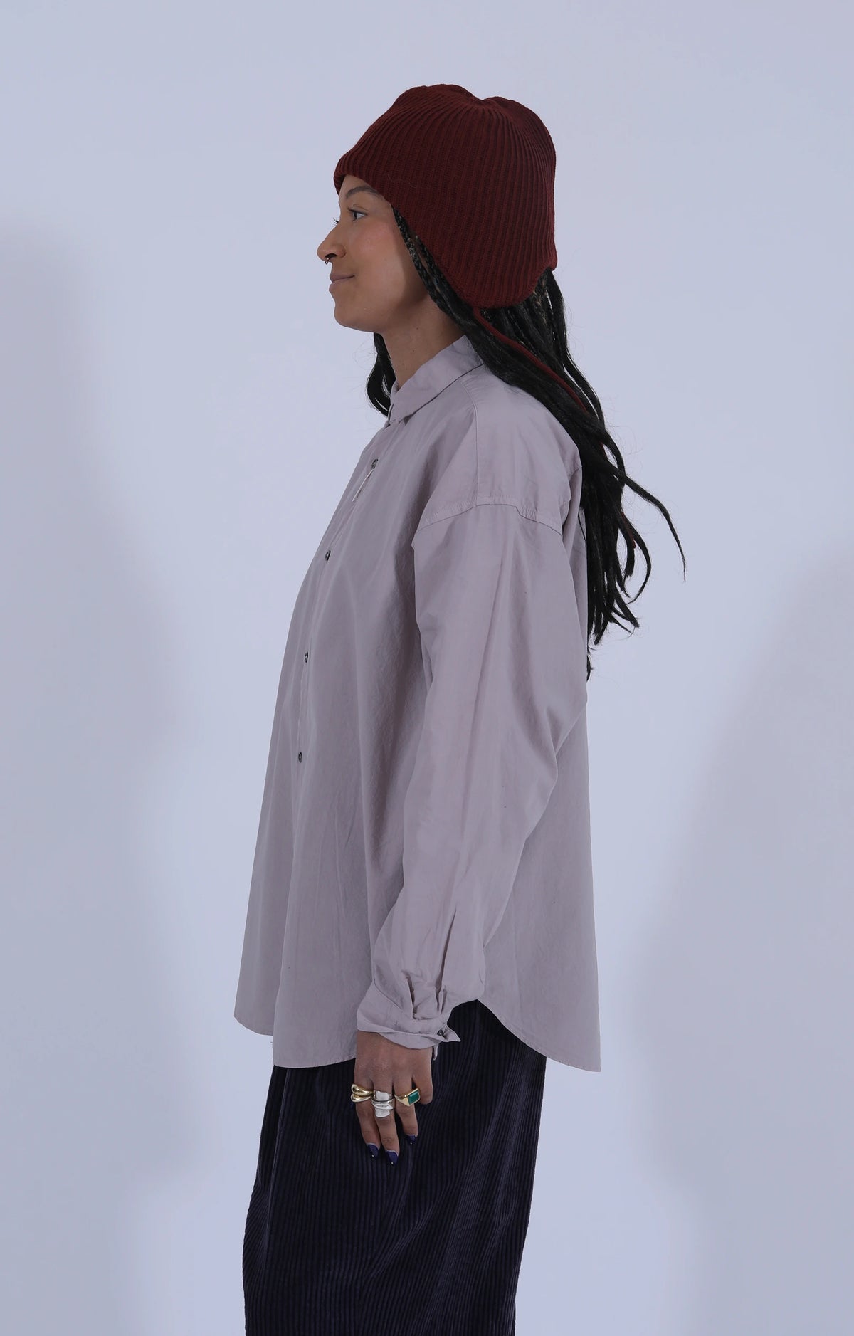 Garment-Dyed Shirt Lilac