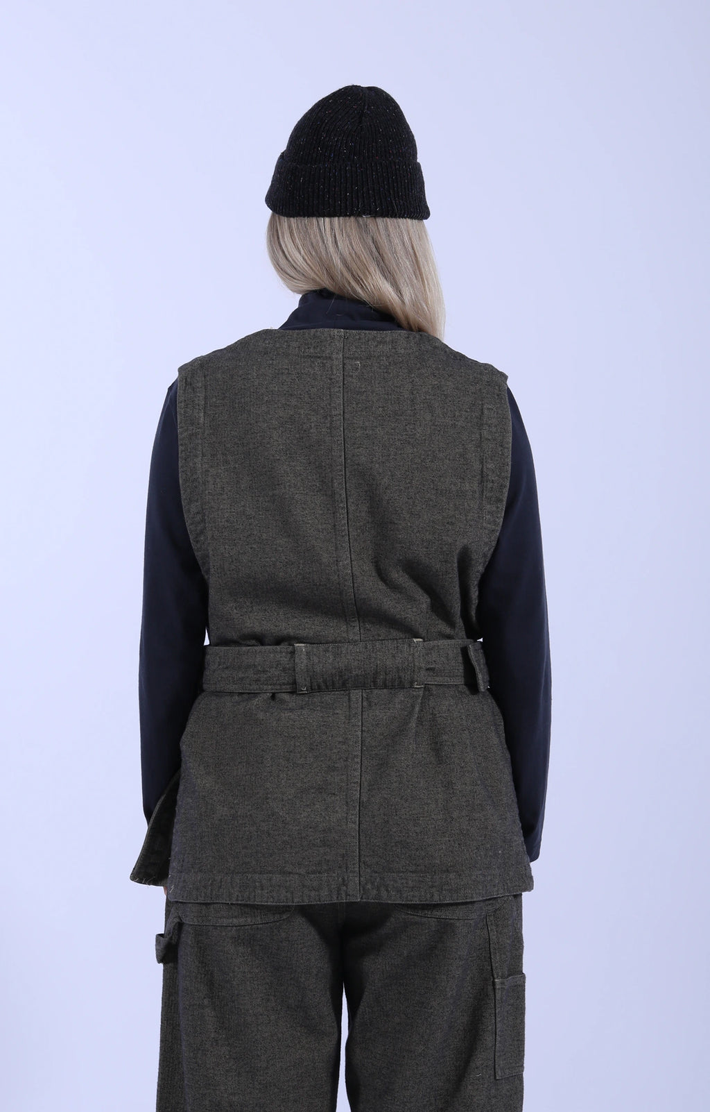 Artisan Vest Herringbone Khaki