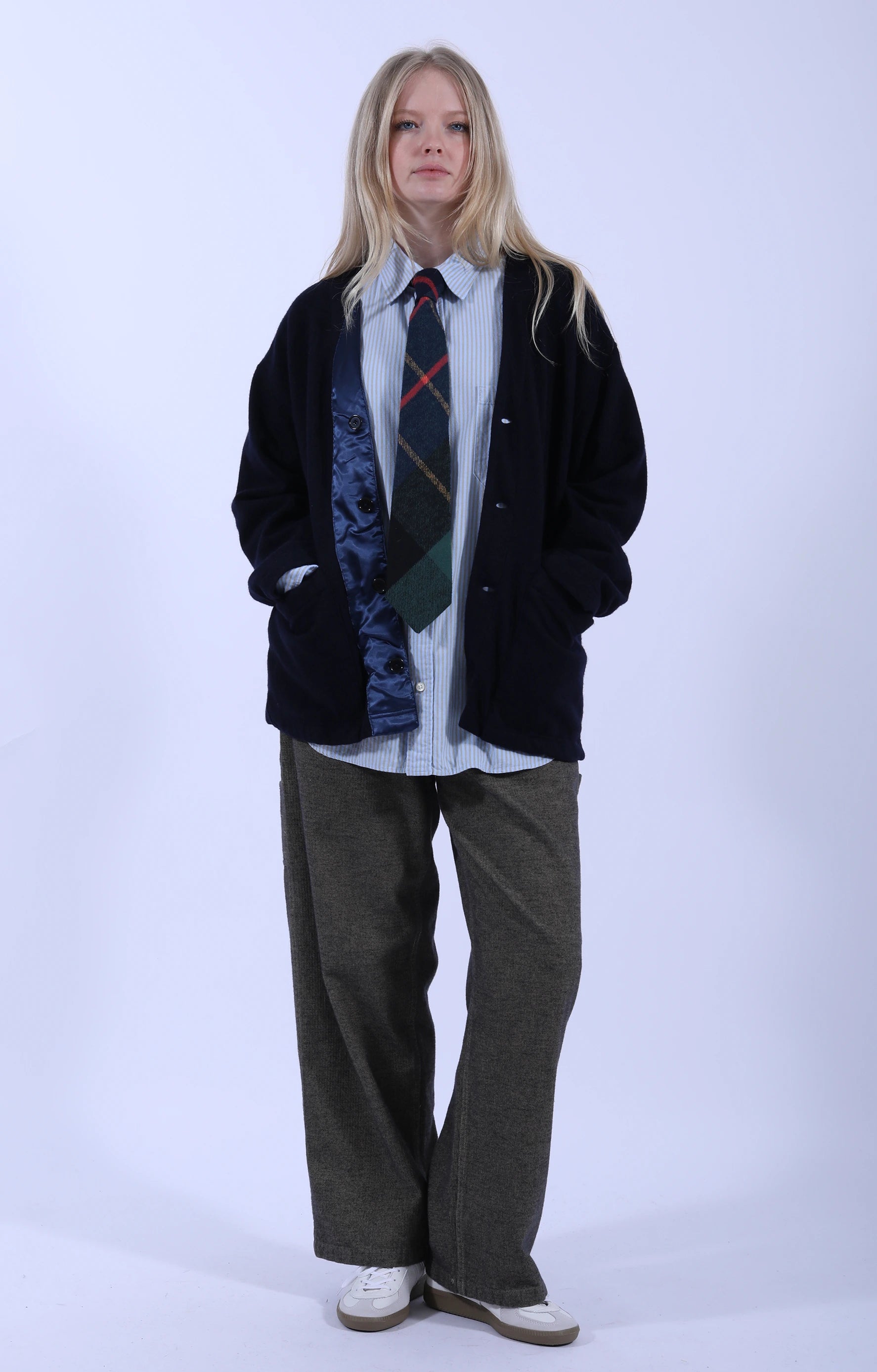 4 Button Cardigan Navy