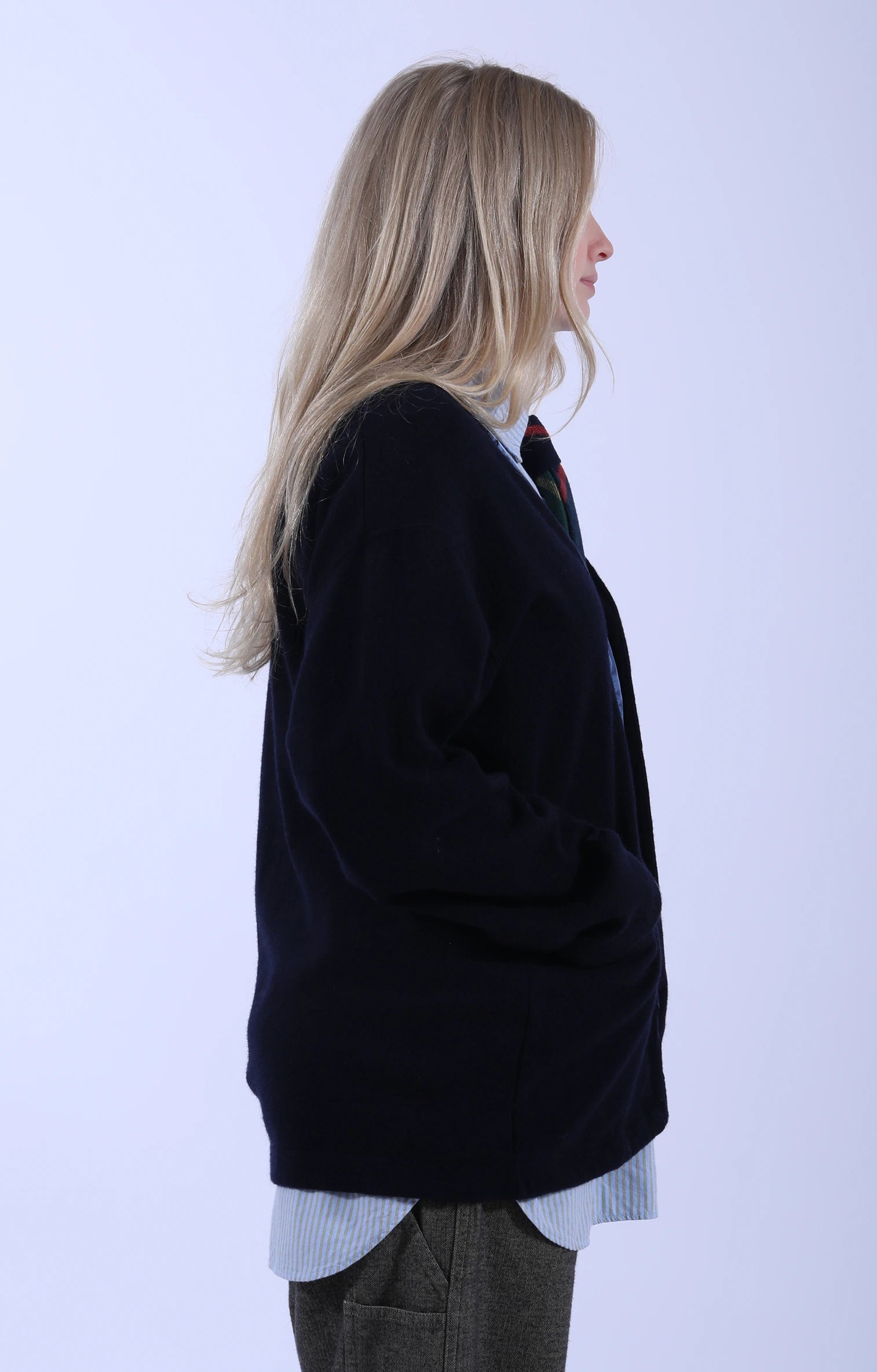 4 Button Cardigan Navy