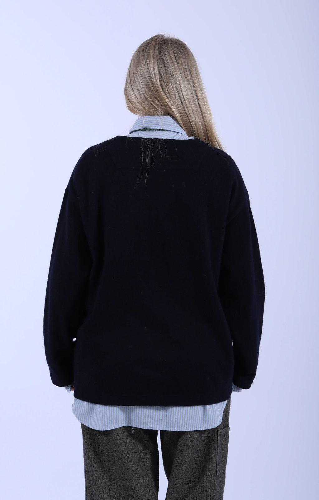 4 Button Cardigan Navy