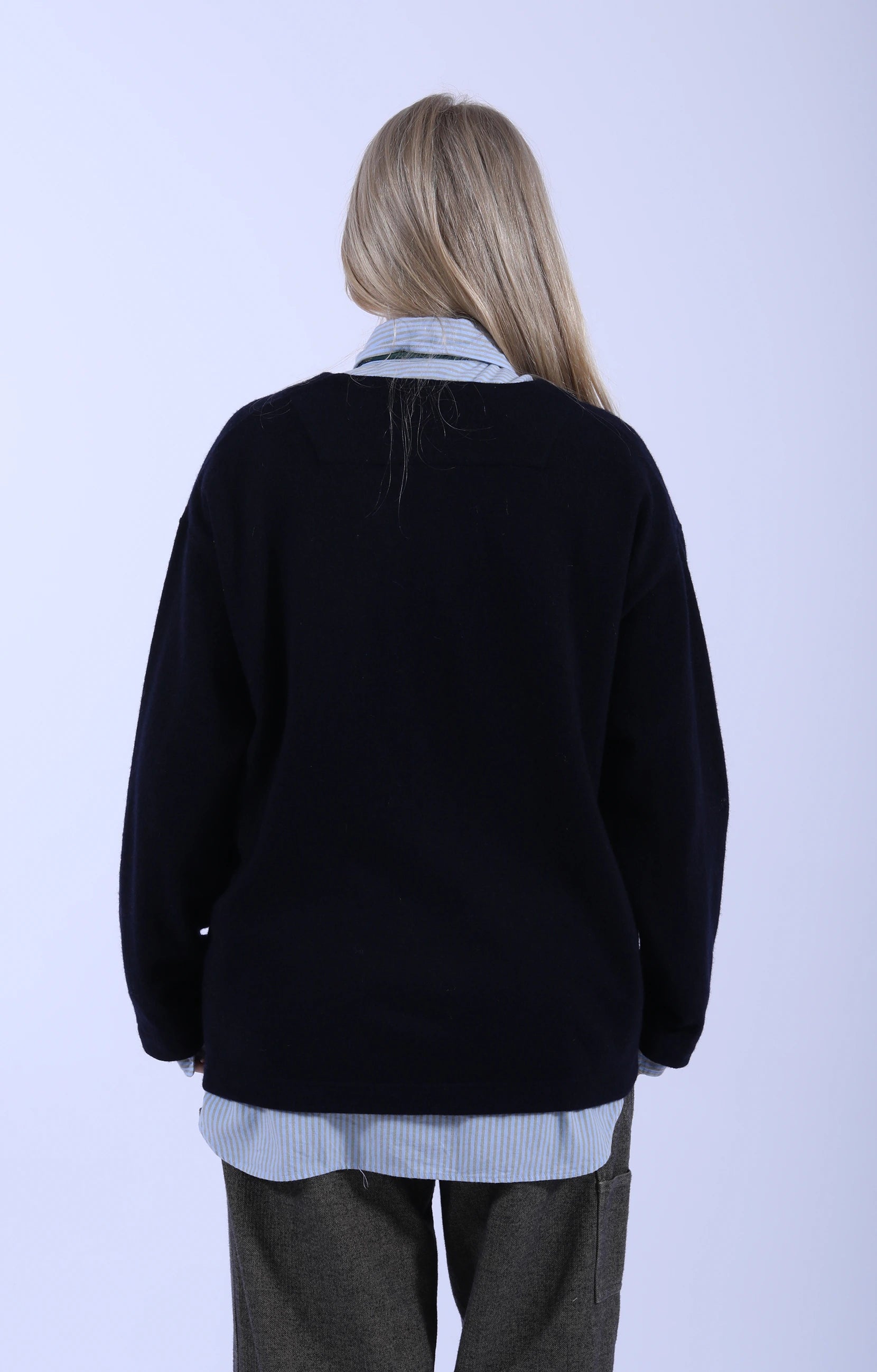 4 Button Cardigan Navy