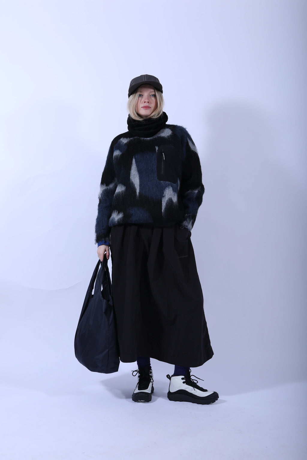 Shaggy Knit Sweater Black