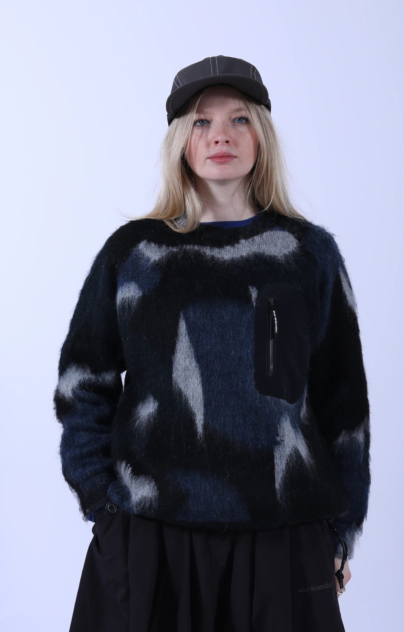 Shaggy Knit Sweater Black