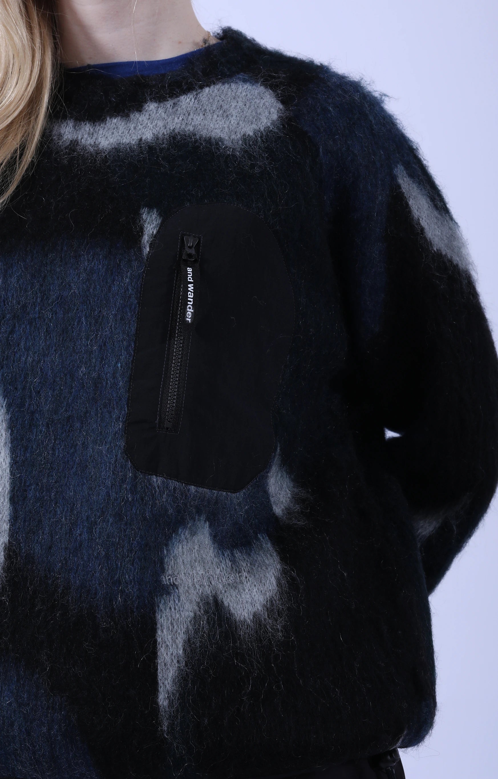 Shaggy Knit Sweater Black