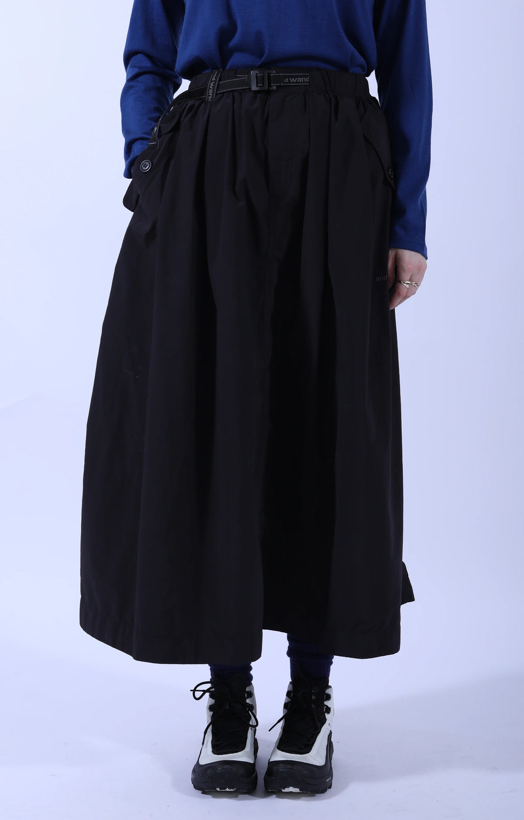 Oversized Cargo Skirt Black