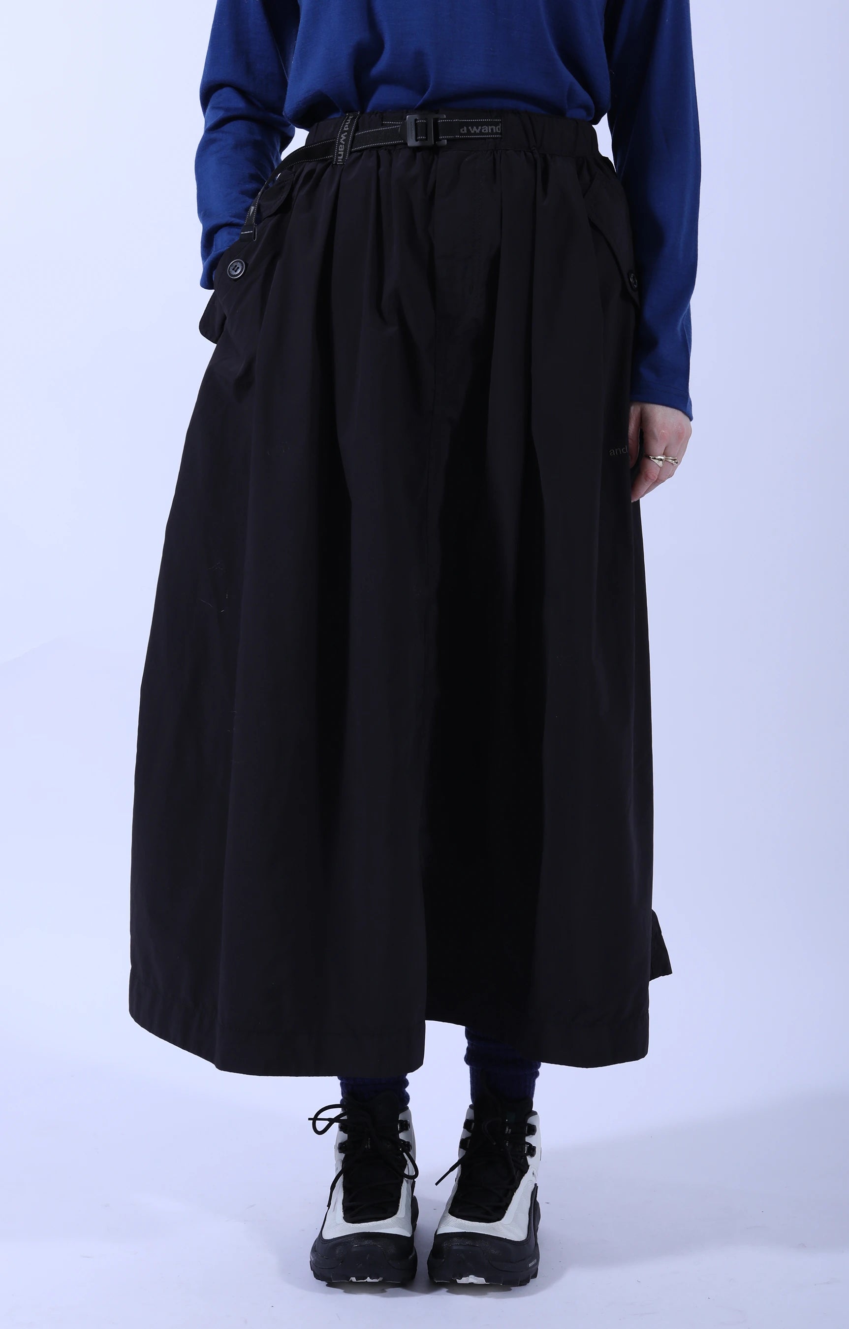 Oversized Cargo Skirt Black