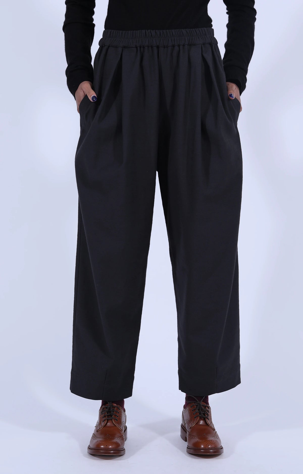 Dark Grey Pants W/Pleats