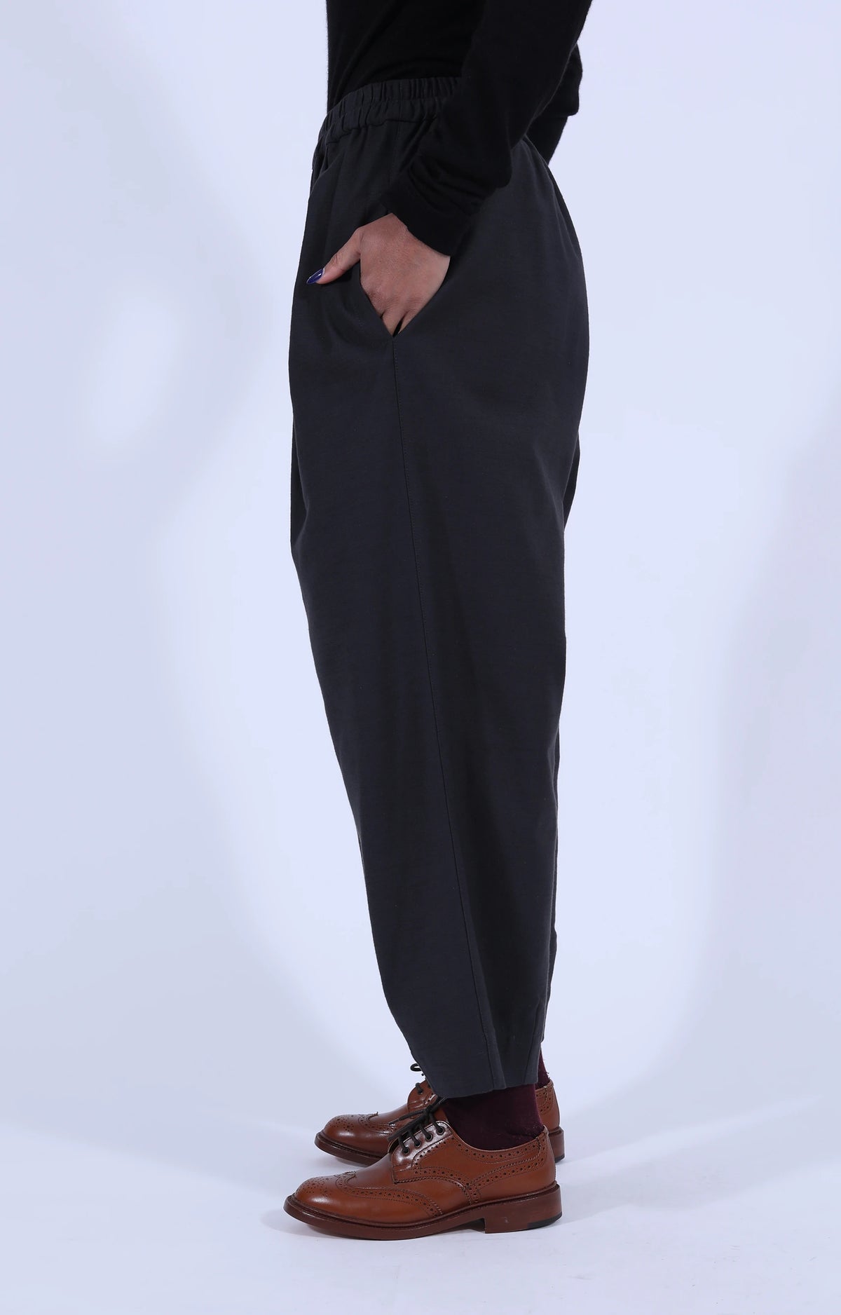 Dark Grey Pants W/Pleats