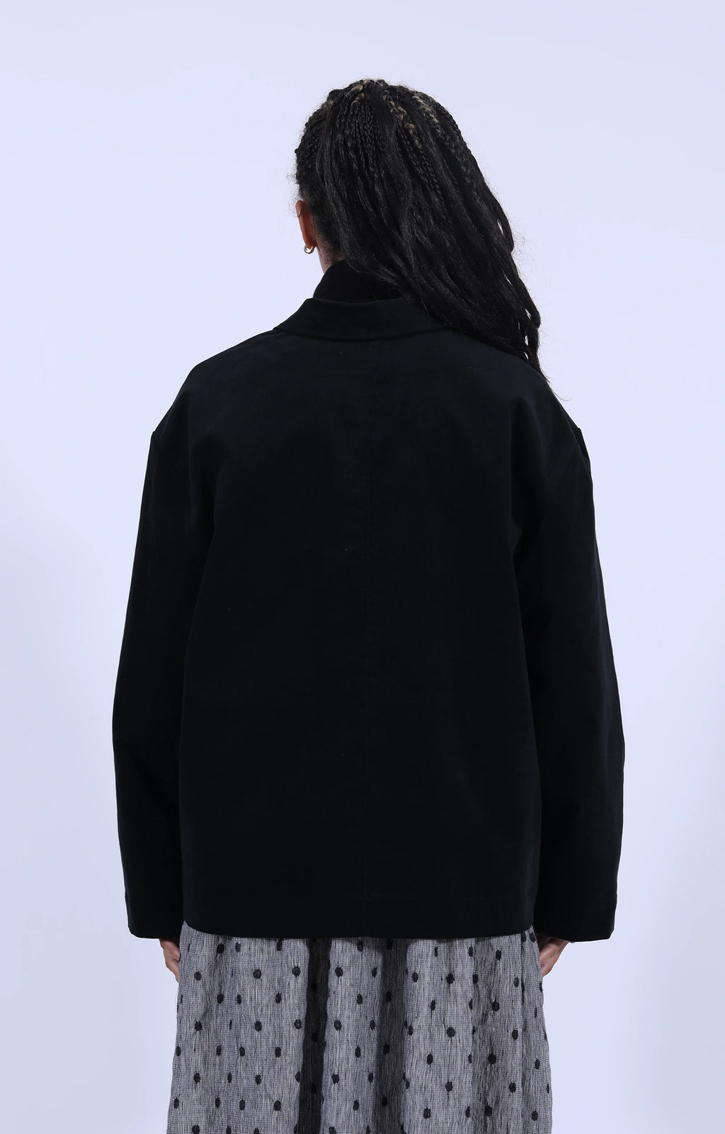 Black Velvet Jacket W/Pockets