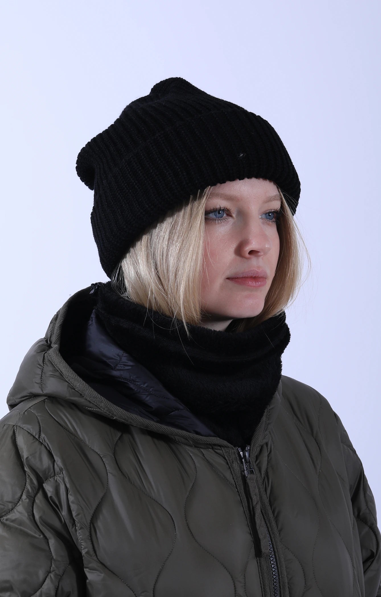 Cozy Chunky Beanie Black