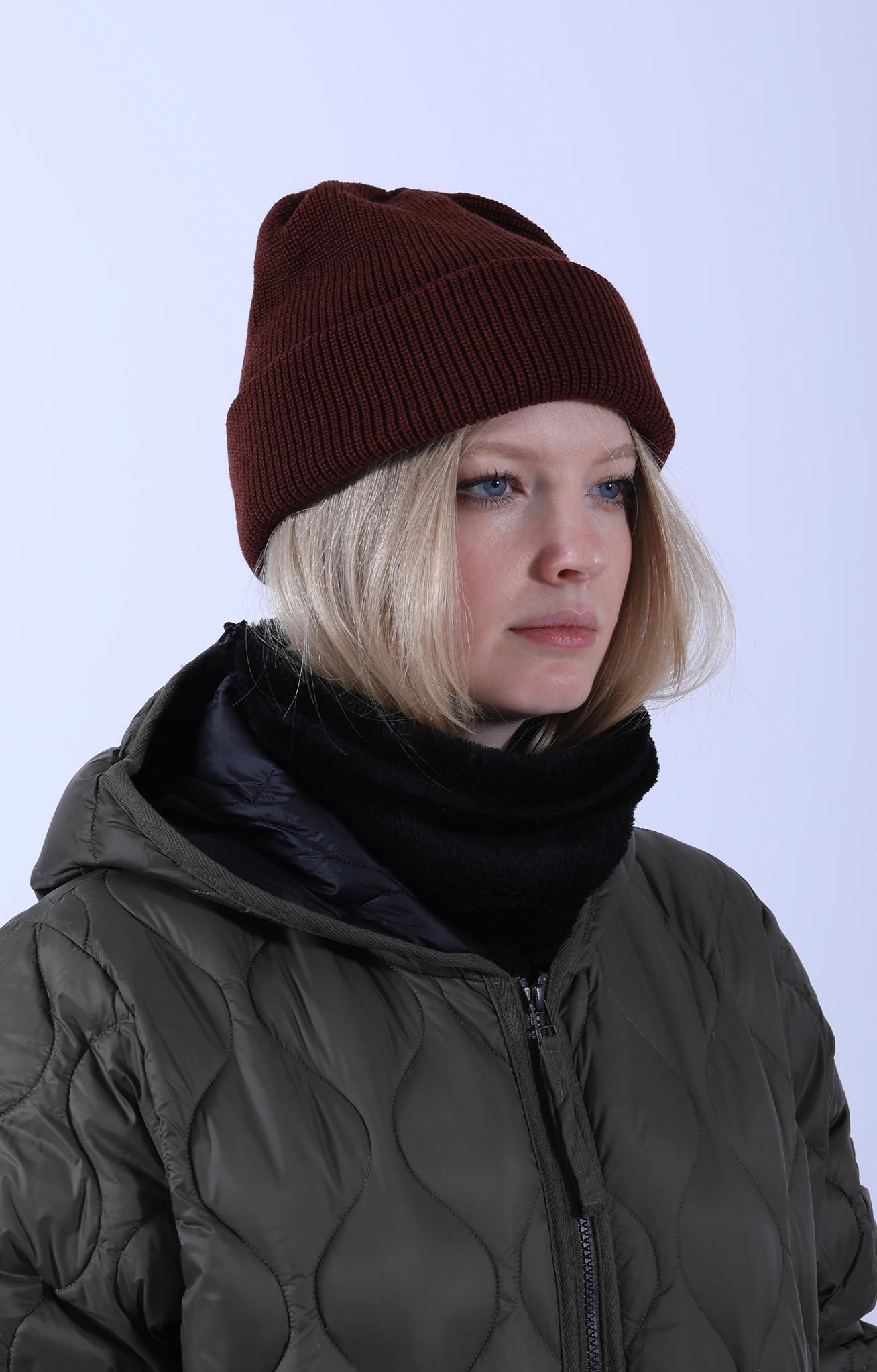 Bulky Watch Cap Maroon