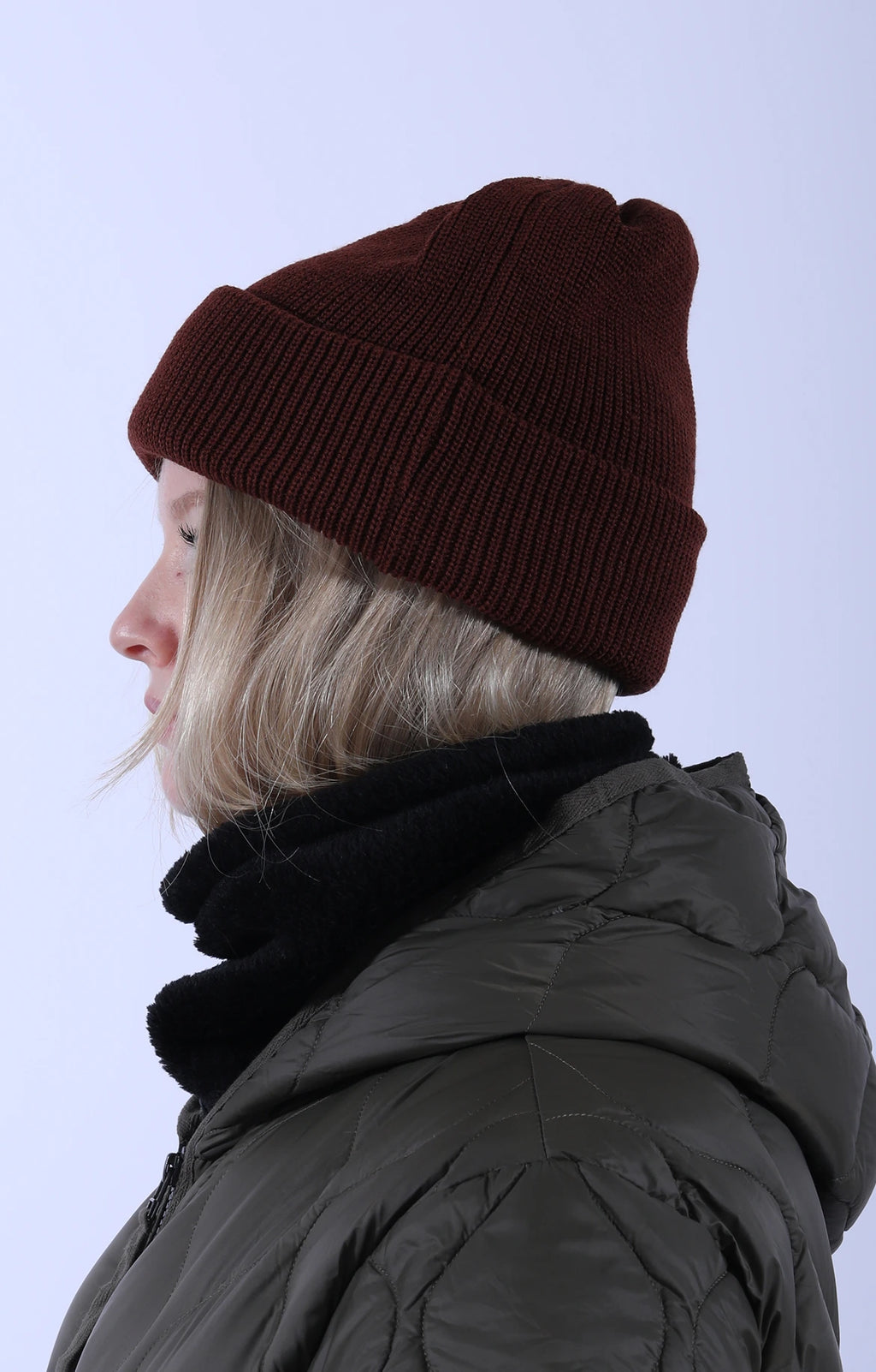 Bulky Watch Cap Maroon