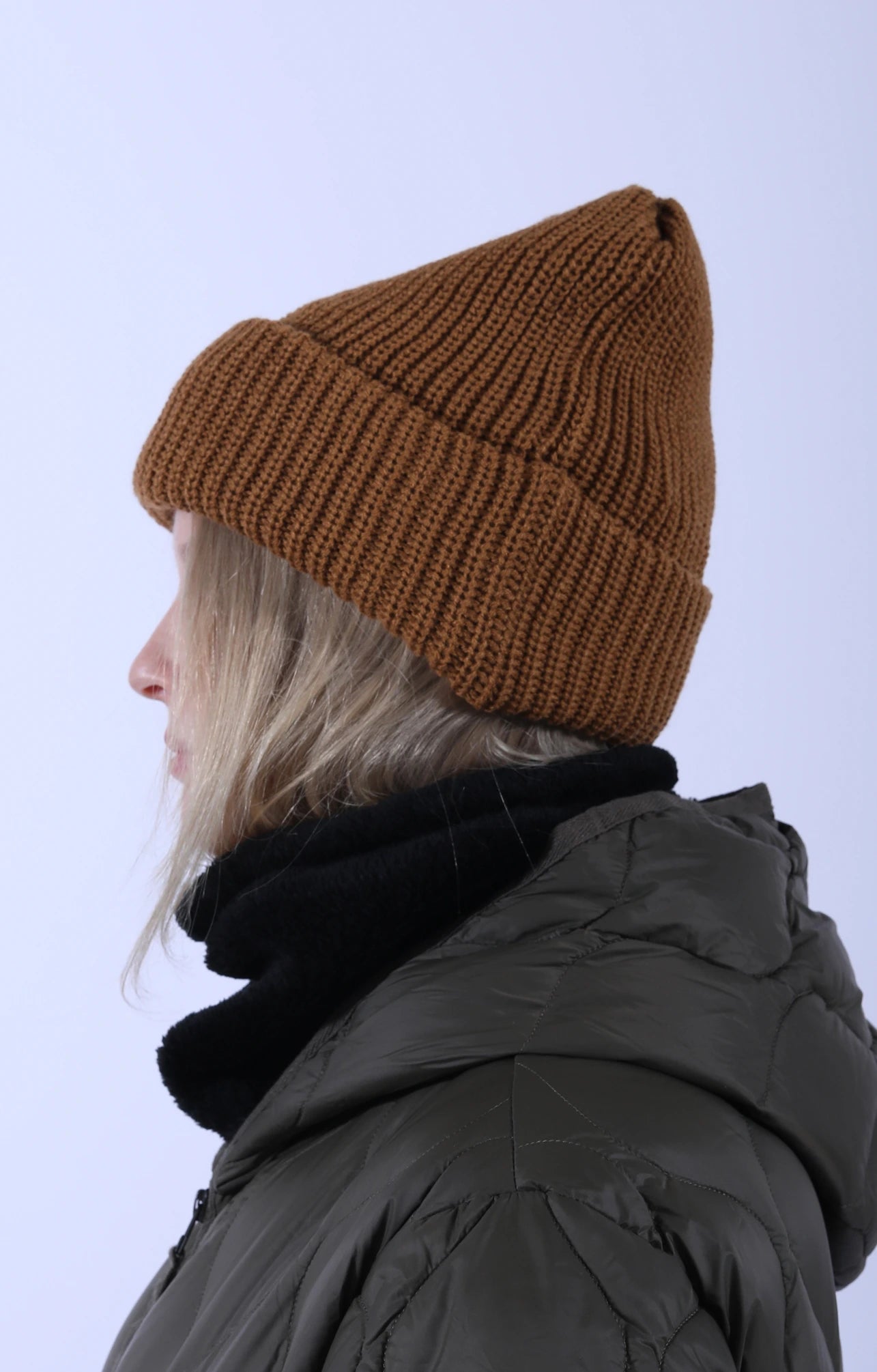 Cozy Chunky Beanie Light Brown