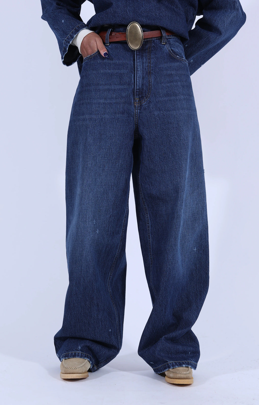Janet Denim Erosion Blue