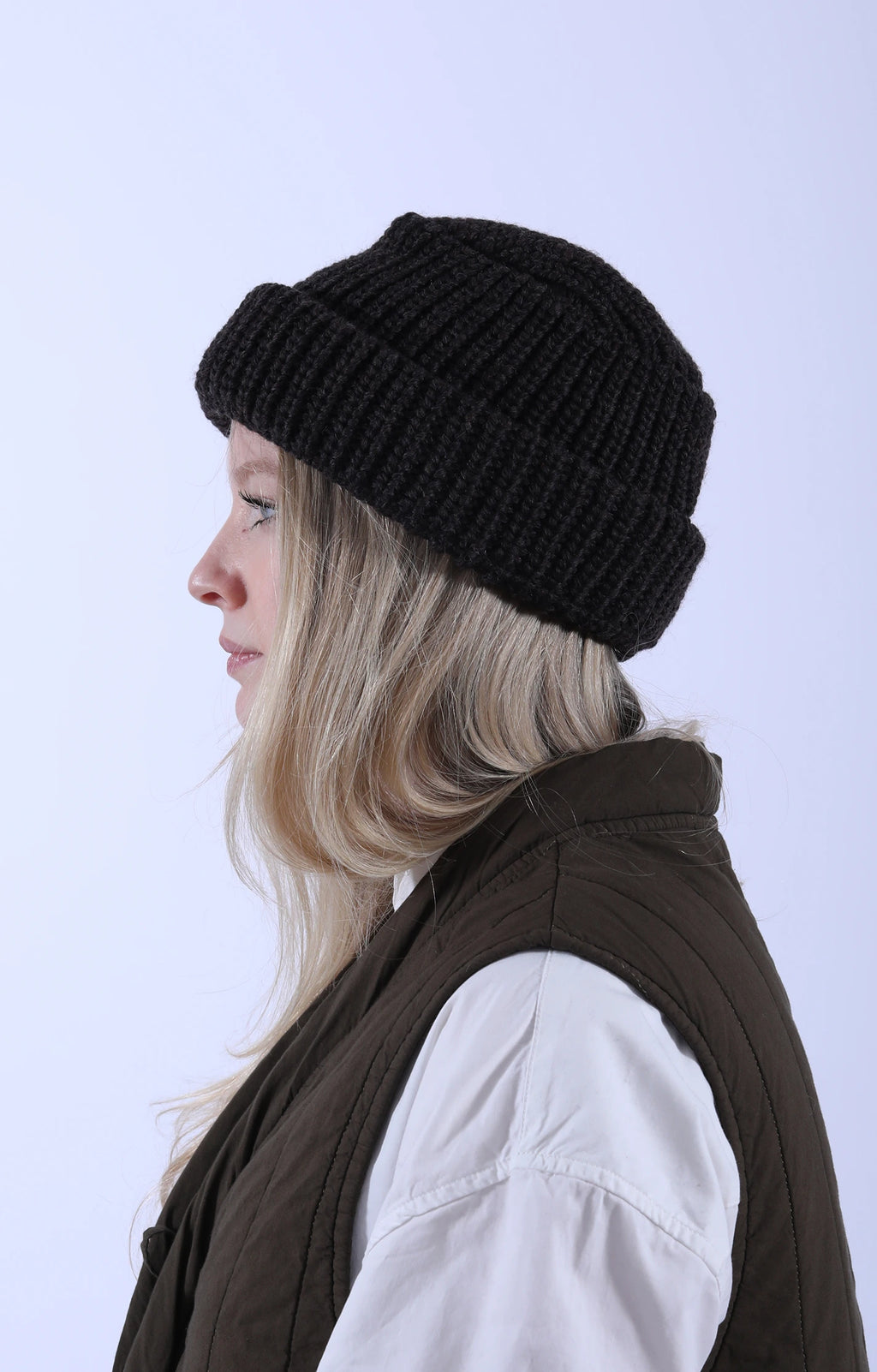 Wool Watch Cap Brown