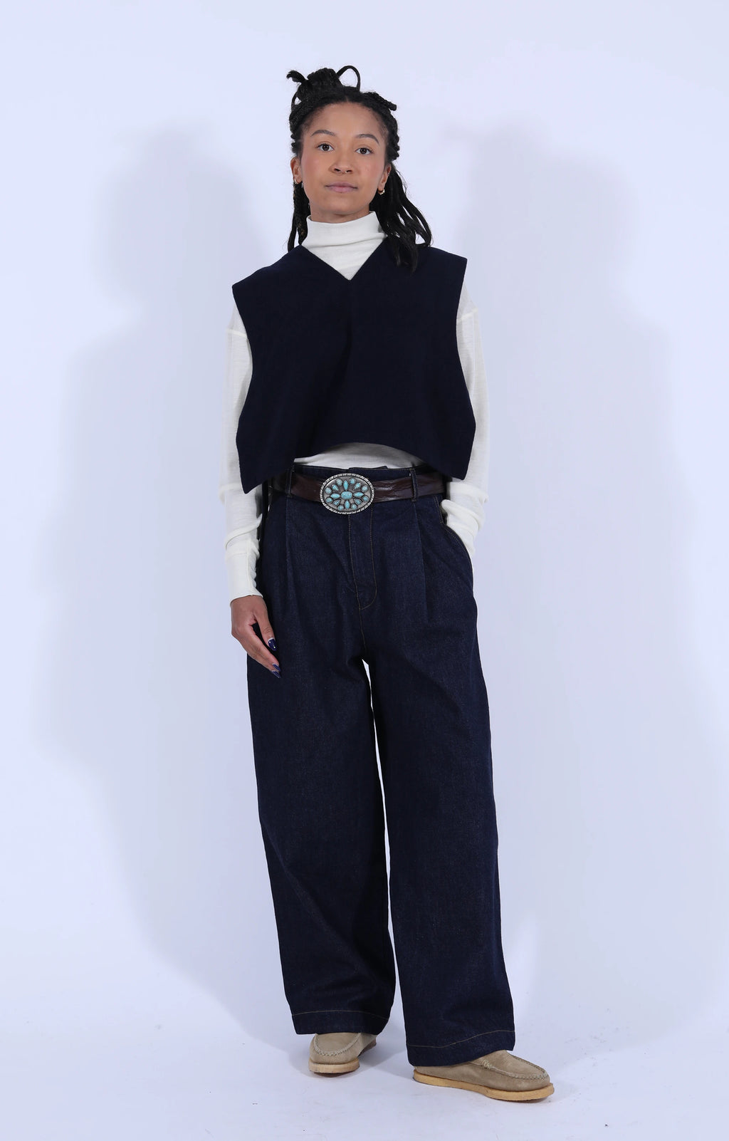 Vee Vest Pachuca Wool Navy