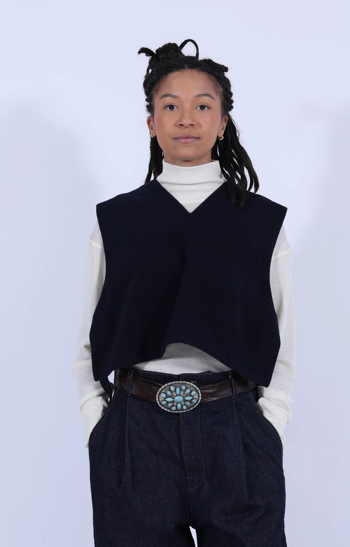 Vee Vest Pachuca Wool Navy