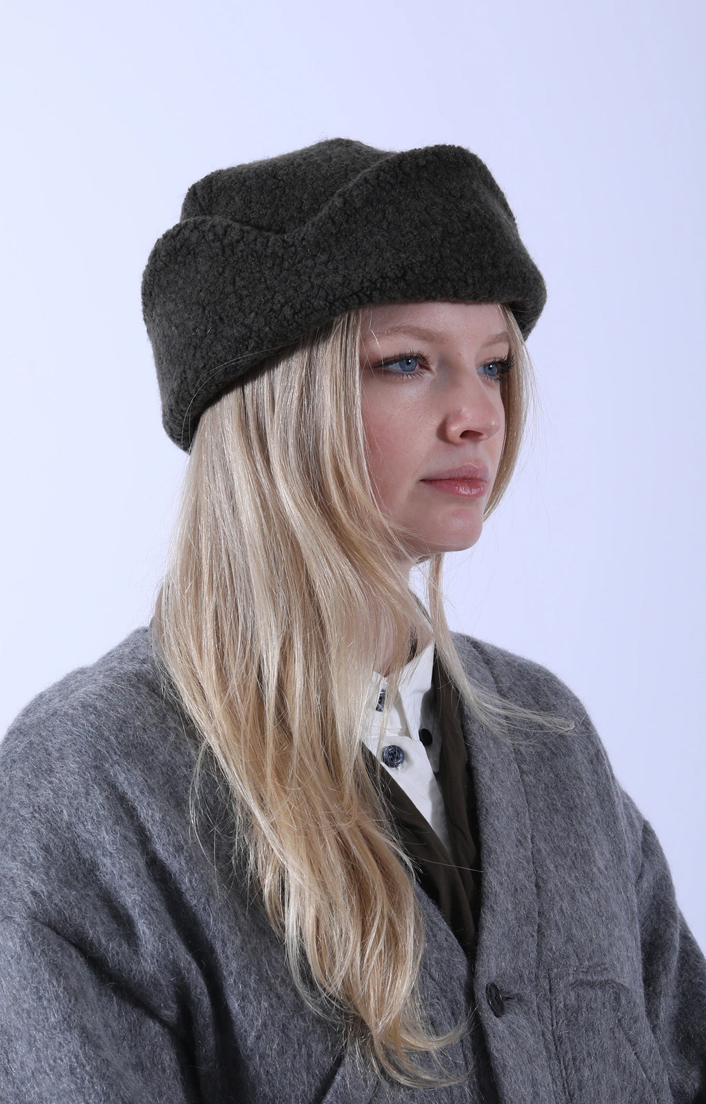 Recycle Wool Flight Watch Cap Olive