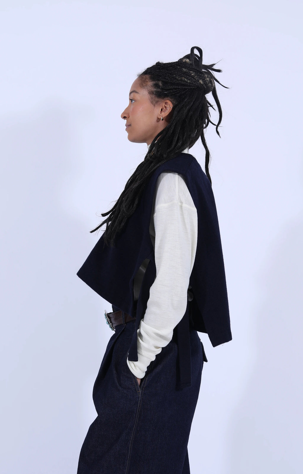 Vee Vest Pachuca Wool Navy