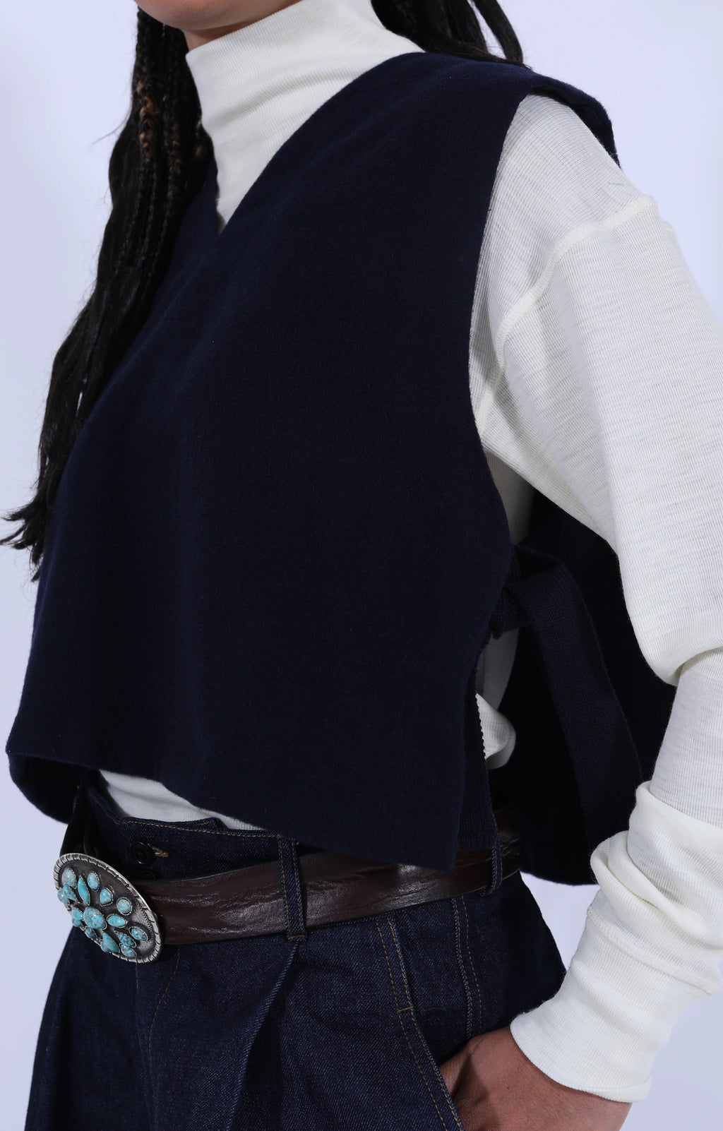 Vee Vest Pachuca Wool Navy