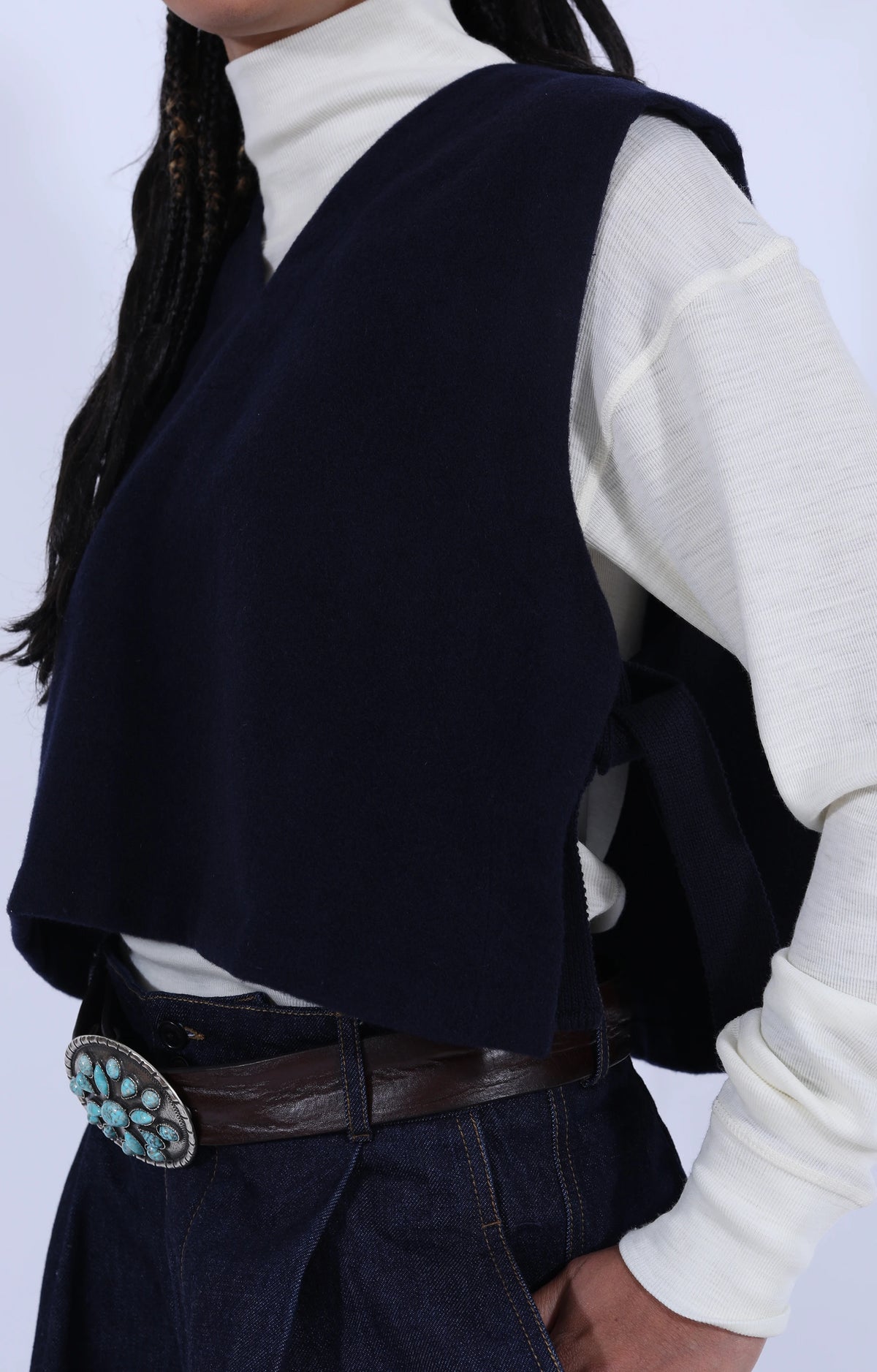 Vee Vest Pachuca Wool Navy
