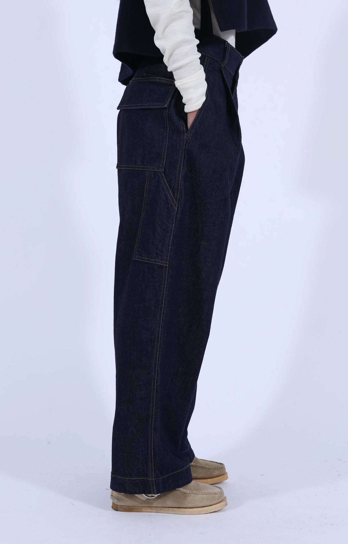 British Worker Carpenter Jeans Century Denim Blue