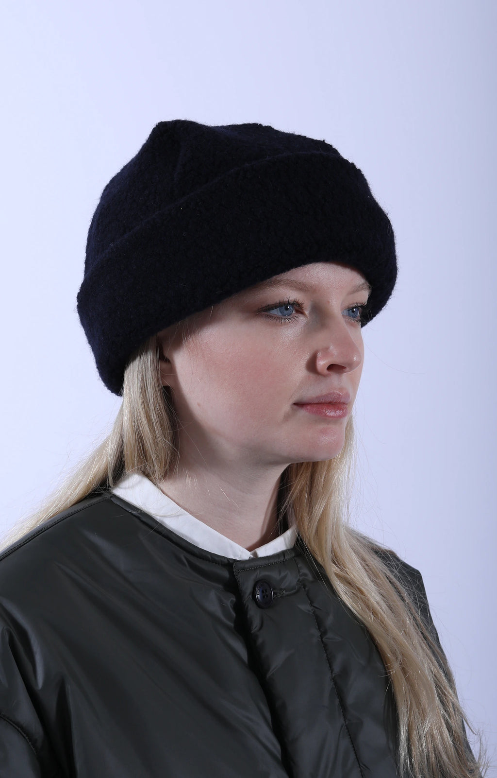 Recycle Wool Watch Cap Navy