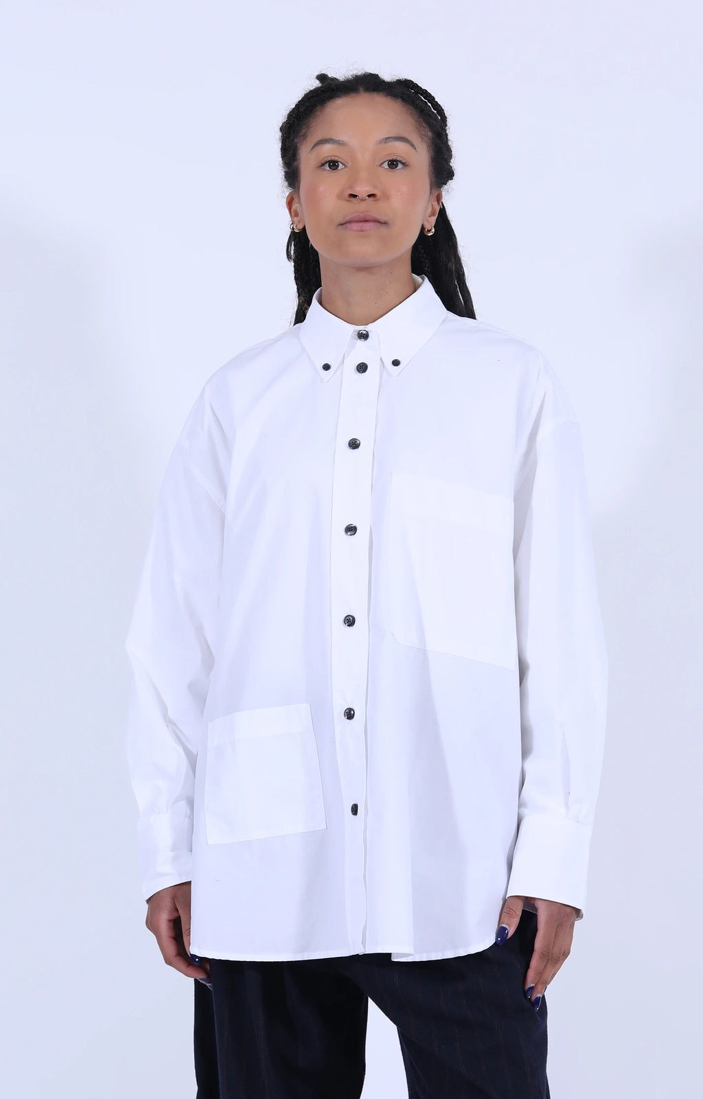 G.O.D Icon Shirt Poplin White