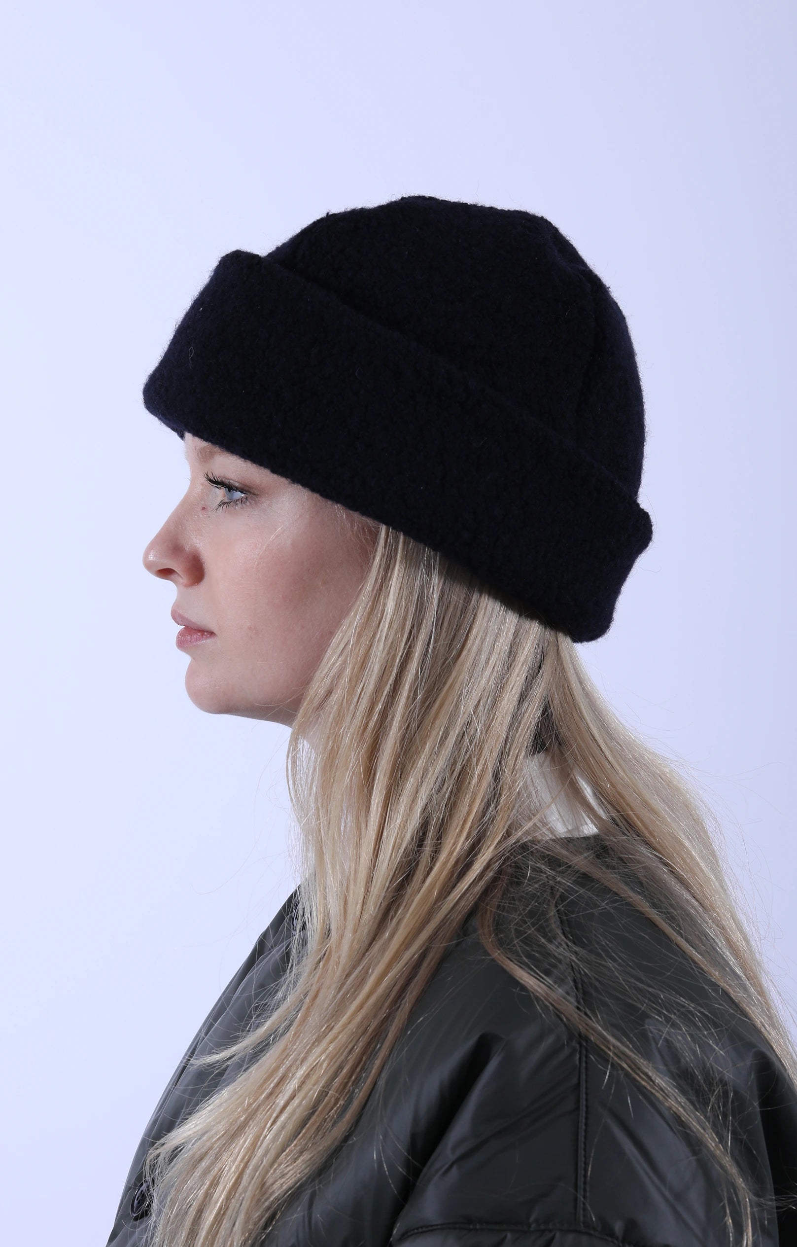 Recycle Wool Watch Cap Navy