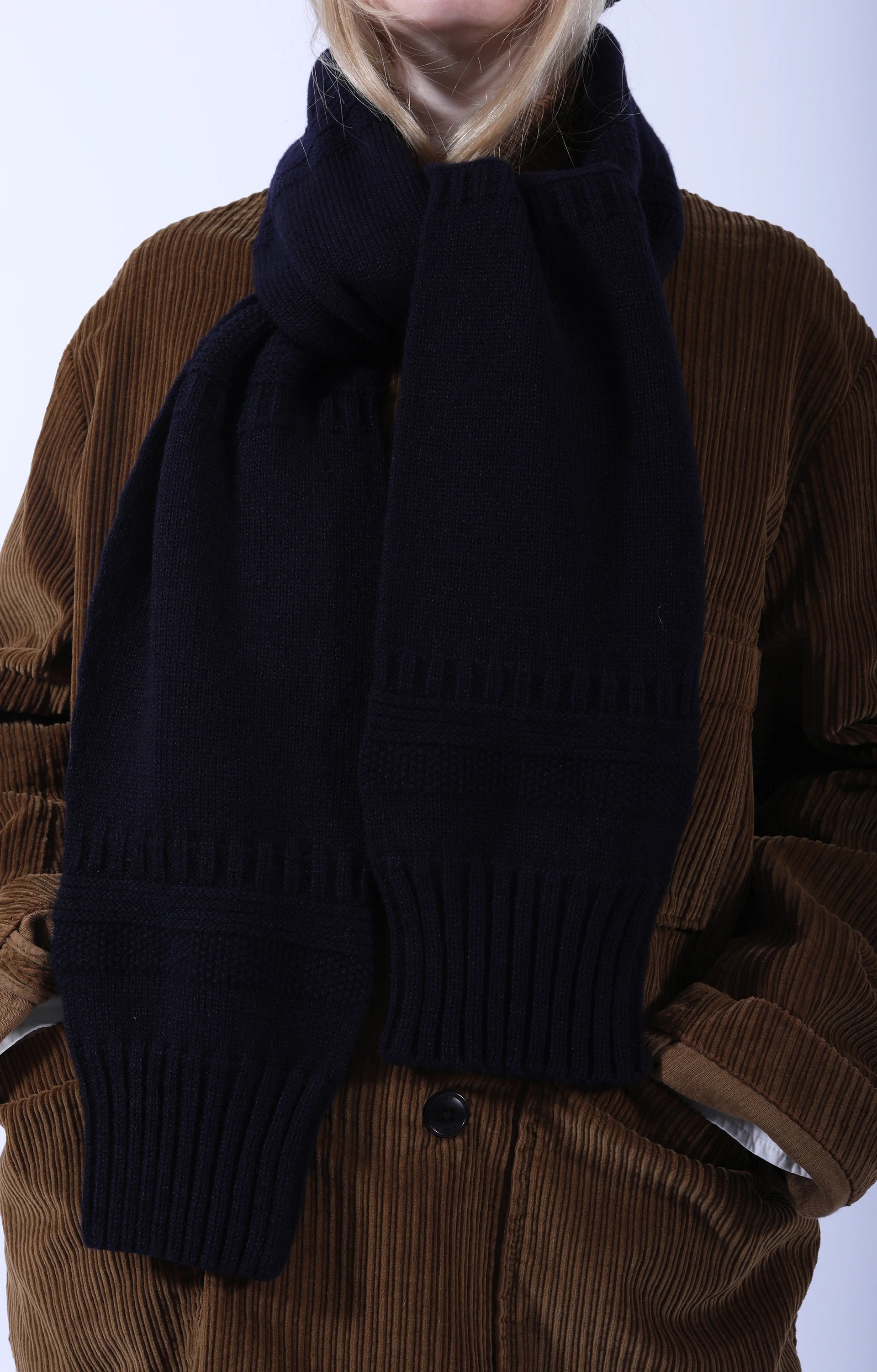 Sweater Sleeve Muffler Navy