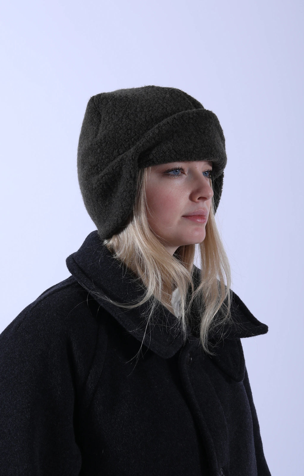 Recycle Wool Flight Watch Cap Olive